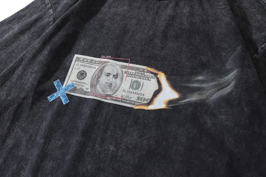 Japanese Brand Dollar Graphic T Shirt Size US L / EU 52-54 / 3 - 2 Thumbnail