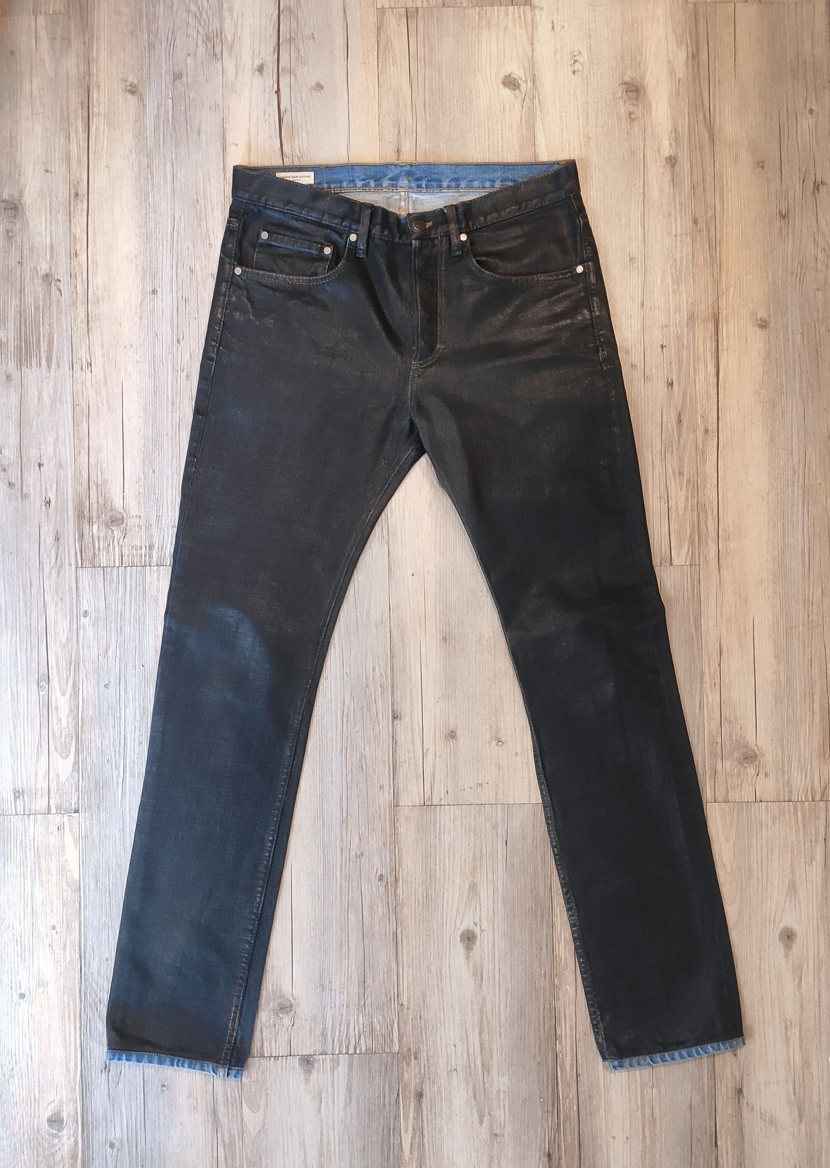 Dries Van Noten AW2012 waxed jeans.Like Hermes or Martin Margiela Size US 31 - 2 Thumbnail