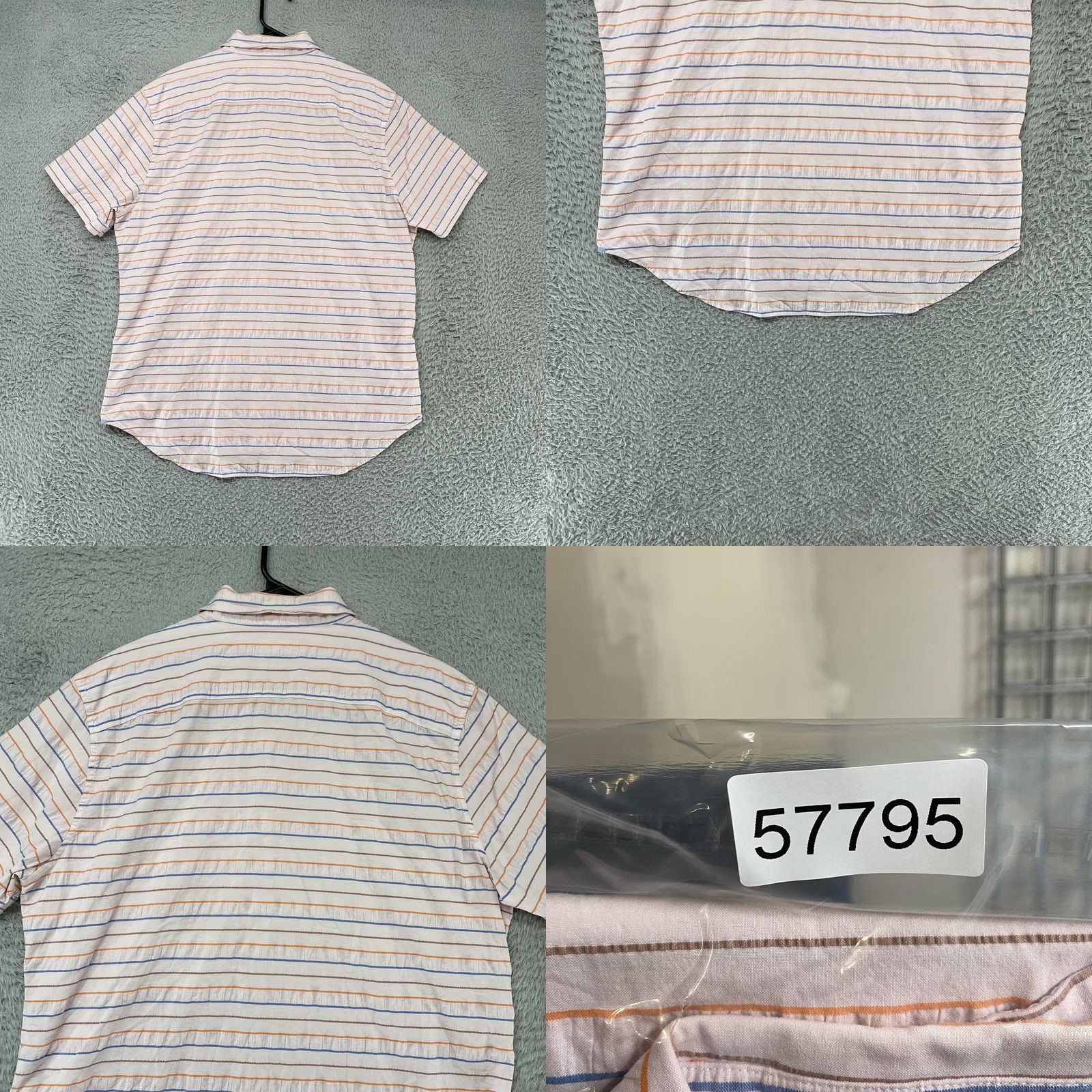 Bonobos Bonobos Stretch Shirt Mens L Pink Striped Seersucker Button Up Summer Size US L / EU 52-54 / 3 - 8 Thumbnail