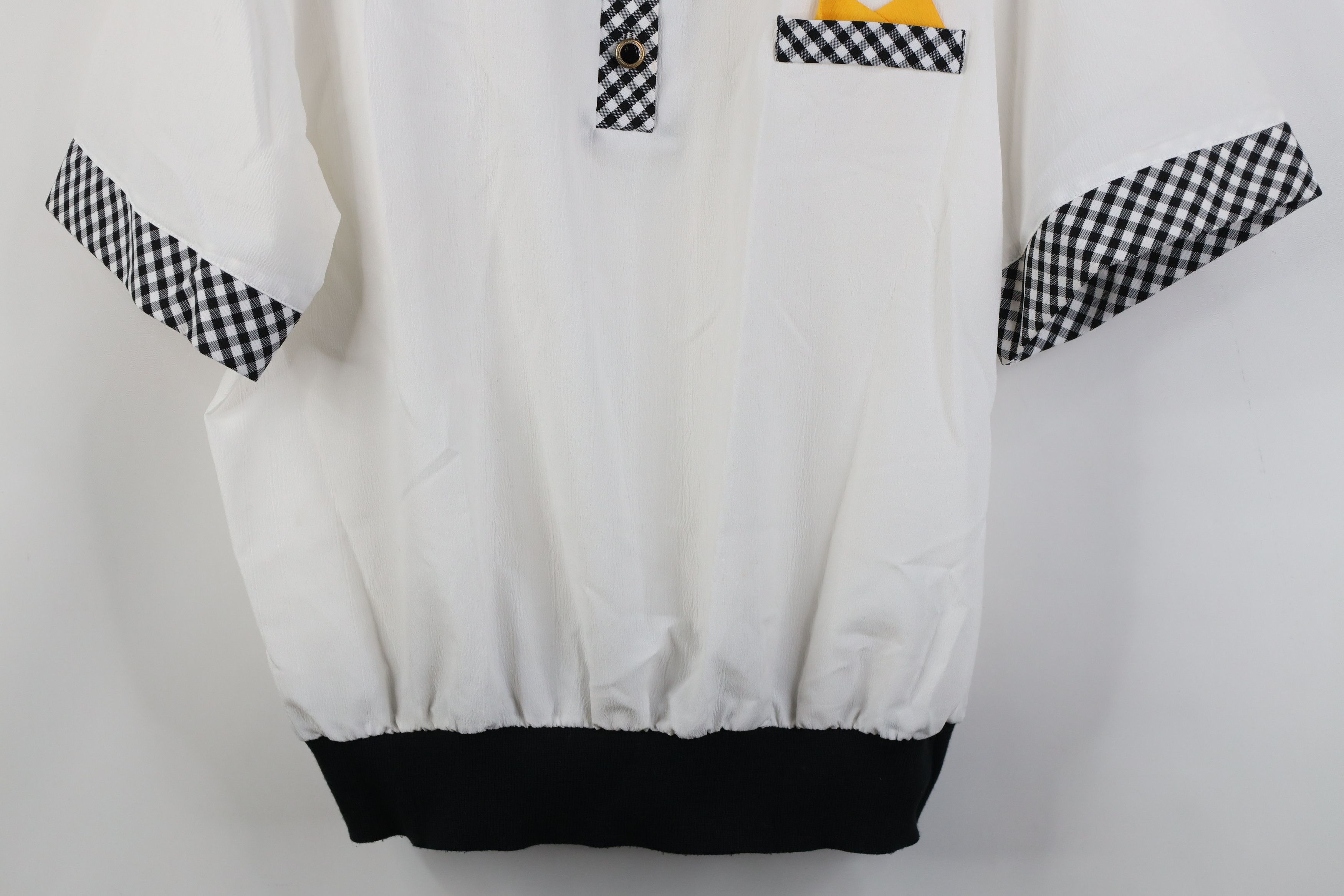 Vintage Vintage 90s Streetwear Gingham Plaid Pullover Polo Shirt USA Size M / US 6-8 / IT 42-44 - 3 Thumbnail