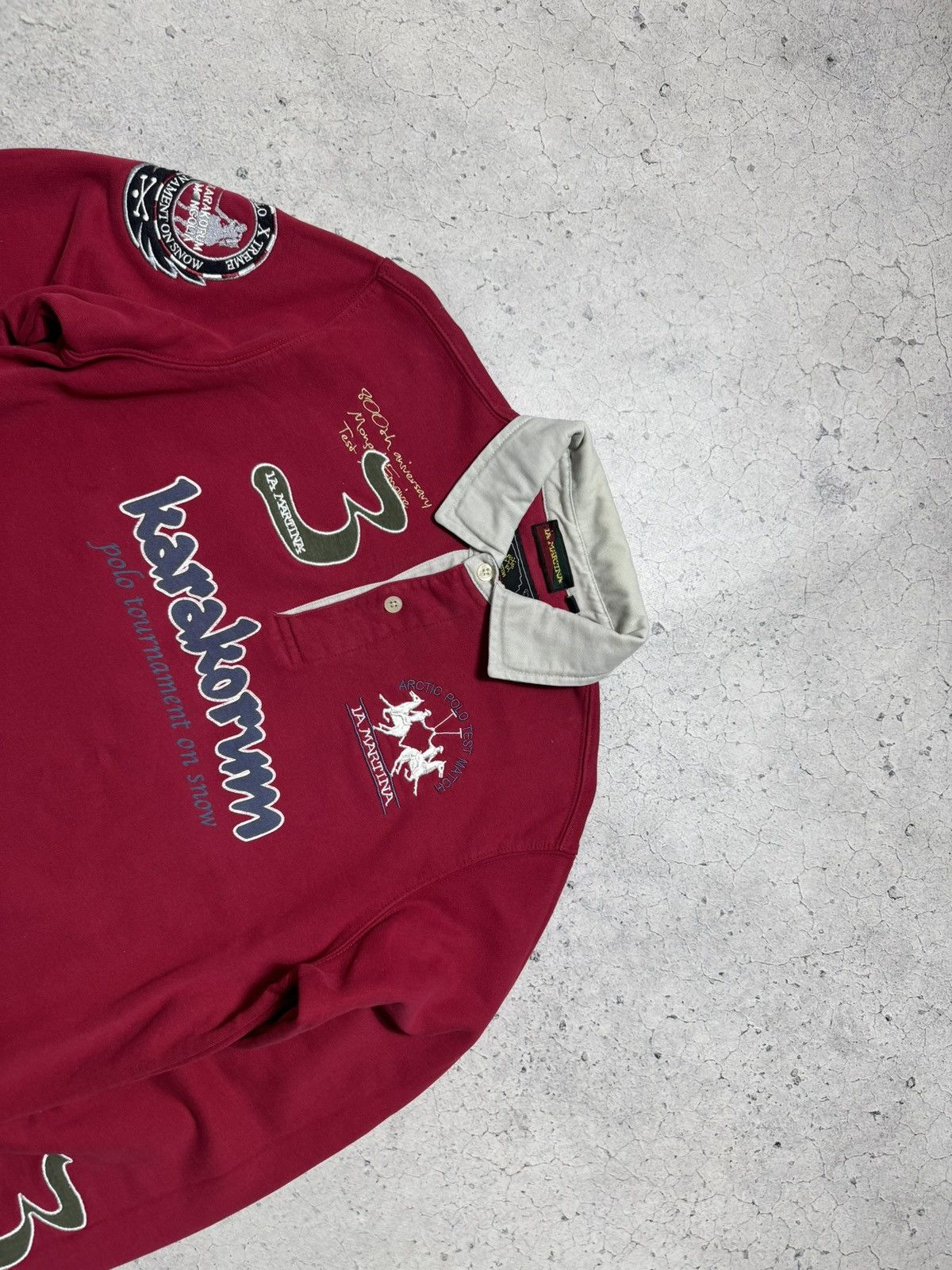 La Martina La Martina #3 Karakorum Rugby Sweatshirt Vintage Size M Size US M / EU 48-50 / 2 - 4 Thumbnail
