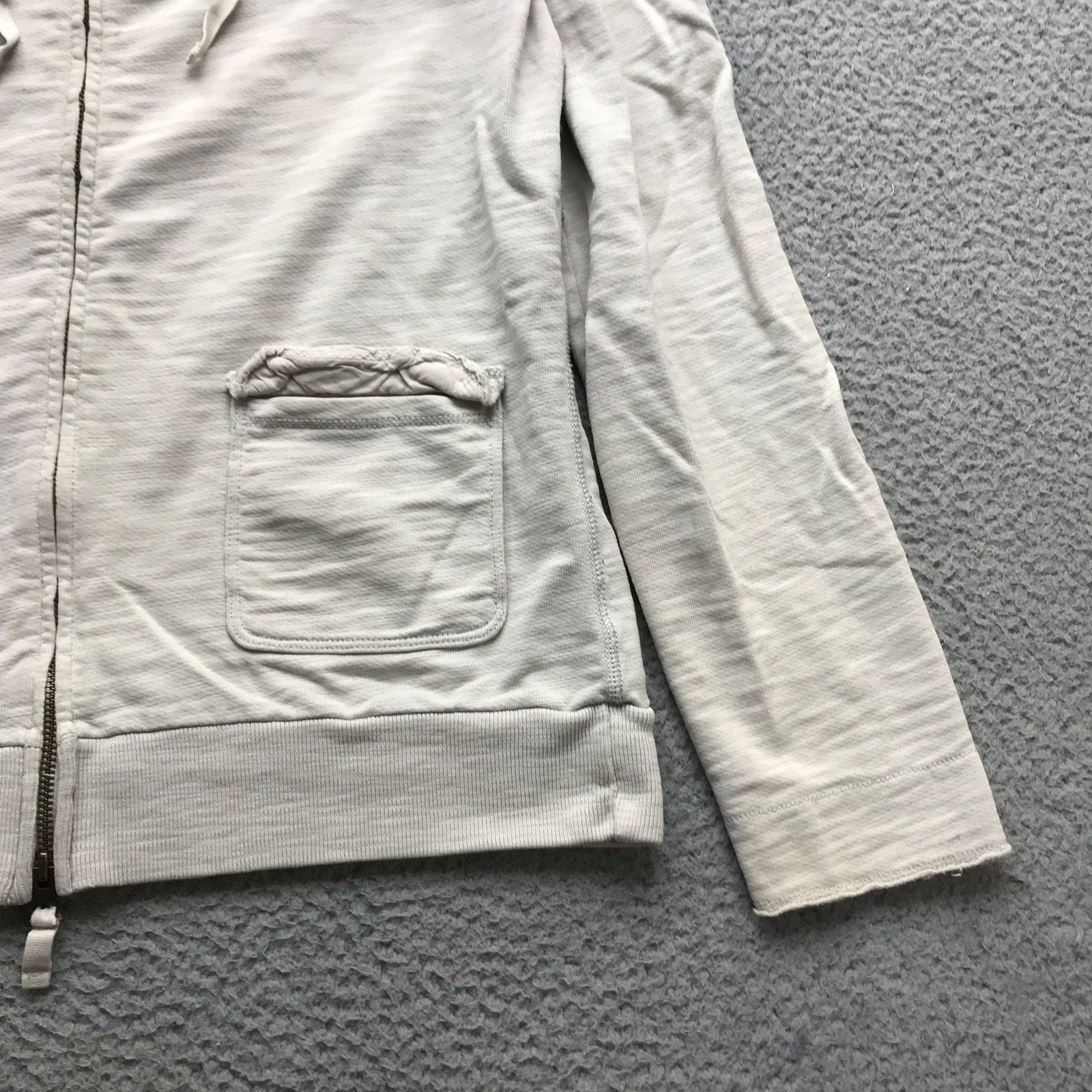 J.Crew J.Crew Rumpled Sweatshirt Jacket Hoodie Women Medium Tan Size M / US 6-8 / IT 42-44 - 7 Thumbnail