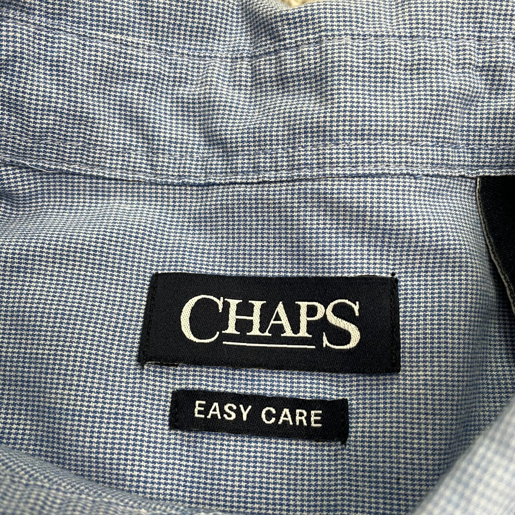 Chaps Chaps Button-Down Shirt Men Large Blue White Check Short Sleeve Easy Care Casual Size US L / EU 52-54 / 3 - 7 Thumbnail