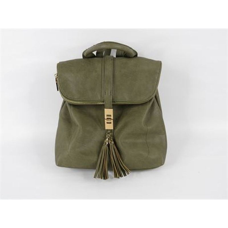 Other Miztique The Diana Vegan Olive Leather Backpack Size ONE SIZE - 1 Thumbnail