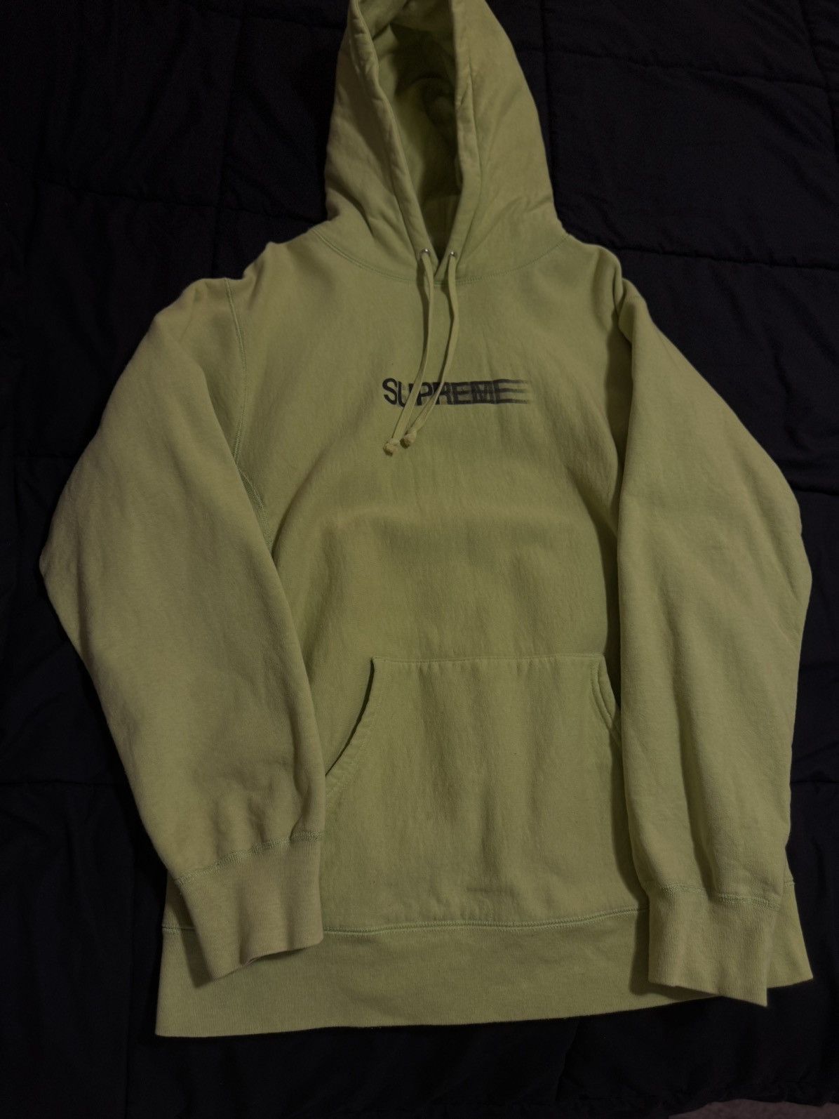 Supreme Supreme Lime Green OG Motion Logo Hoodie XL Size US XL / EU 56 / 4 - 2 Thumbnail