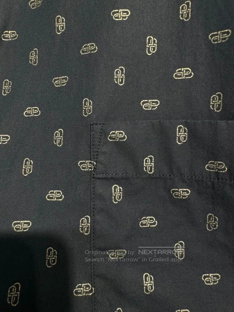 Balenciaga Balenciaga Logo Print Shirt Jacket. Size US S / EU 44-46 / 1 - 3 Thumbnail