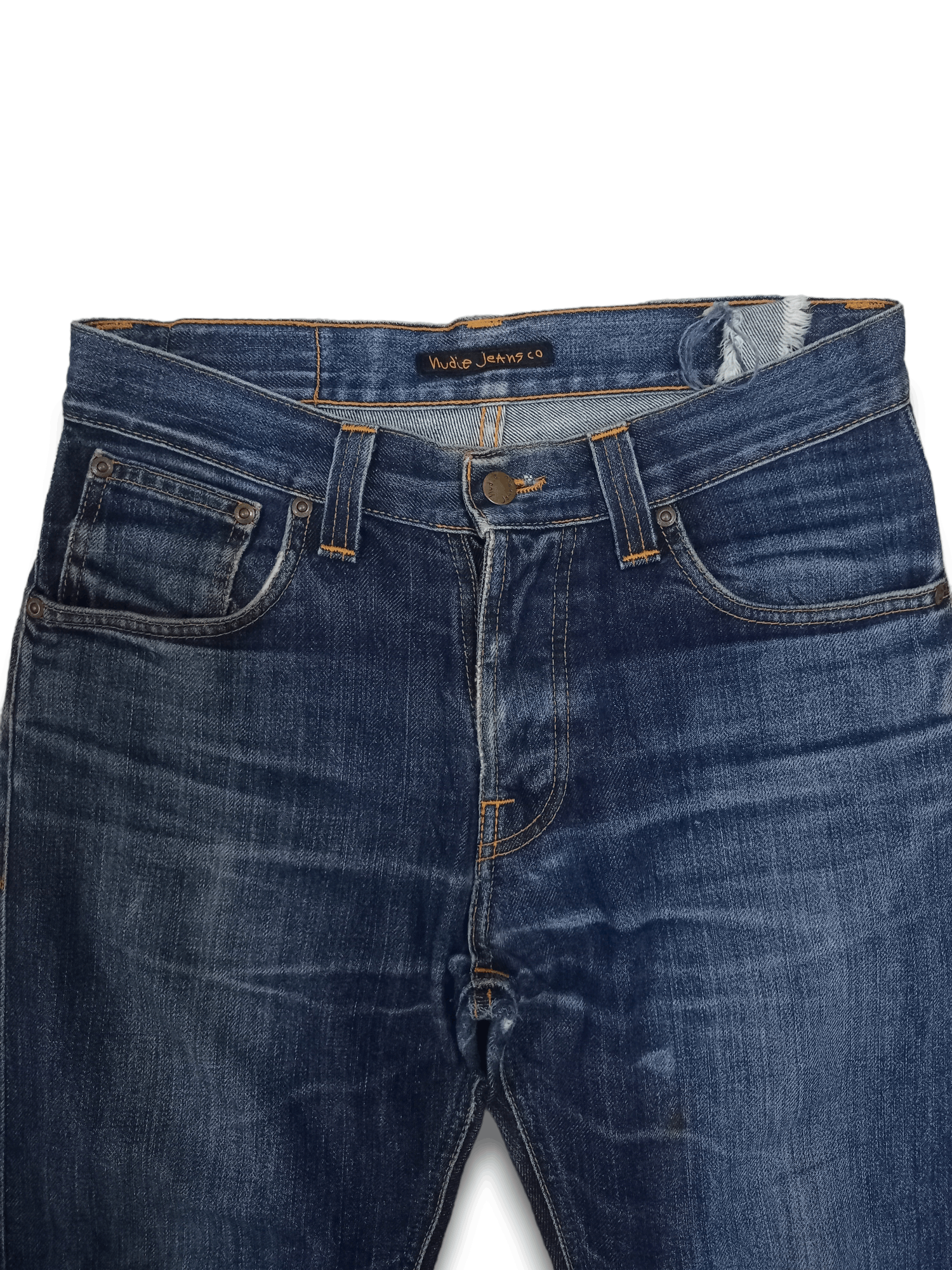Nudie Jeans Vintage Nudie Button Fly Blue Wash Ripped Style Jeans 30x31 Size US 30 / EU 46 - 4 Thumbnail