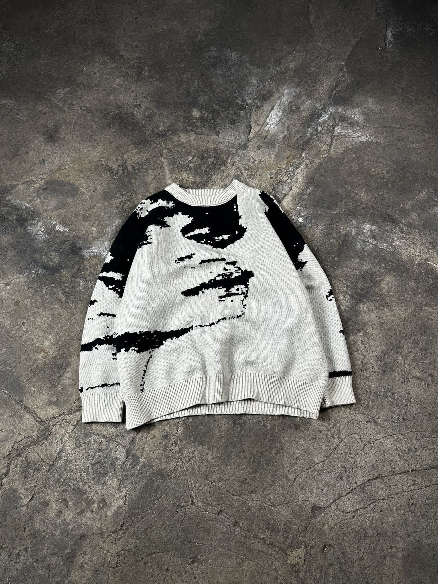 Ih Nom Uh Nit Ih Nom Uh Nit Face Knit Sweater Size US S / EU 44-46 / 1 - 1 Thumbnail