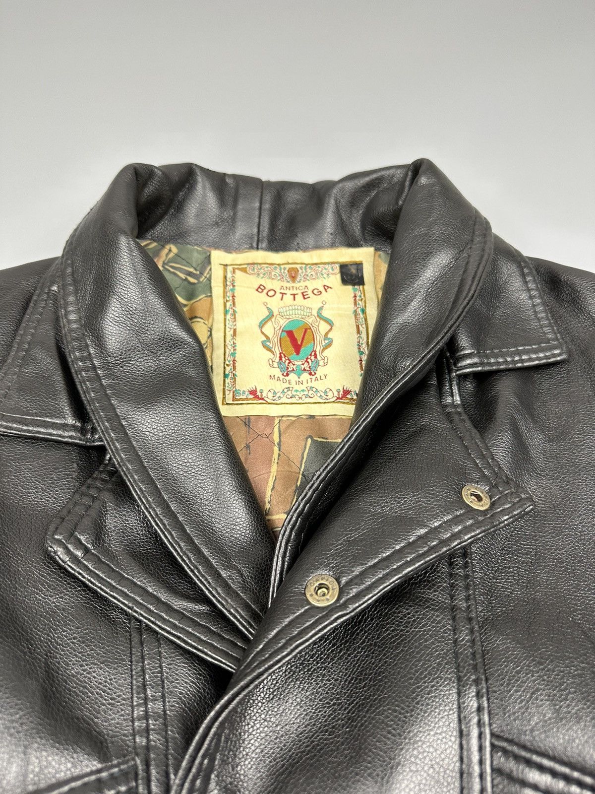 Vintage 🔥Rare Sick🔥Vintage Bottega Soft Leather Jacket Size US L / EU 52-54 / 3 - 10 Thumbnail