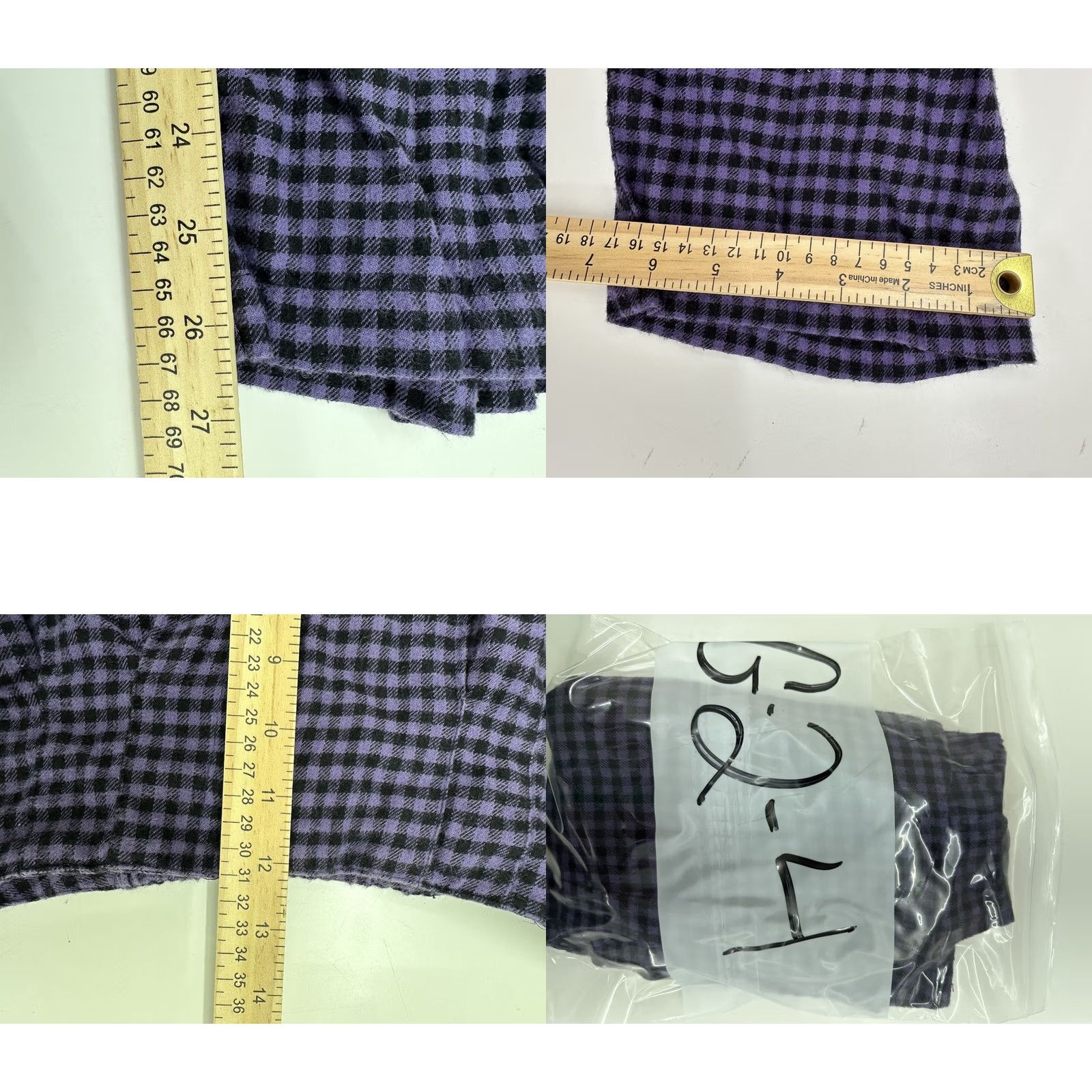 Vintage VINTAGE Cambridge Dry Goods Womens Dress Pants Purple Black Plaid 6 Straight Rise High Waist Comfort 80s 90s Mens Womens Girls Size 28" / US 6 / IT 42 - 9 Thumbnail