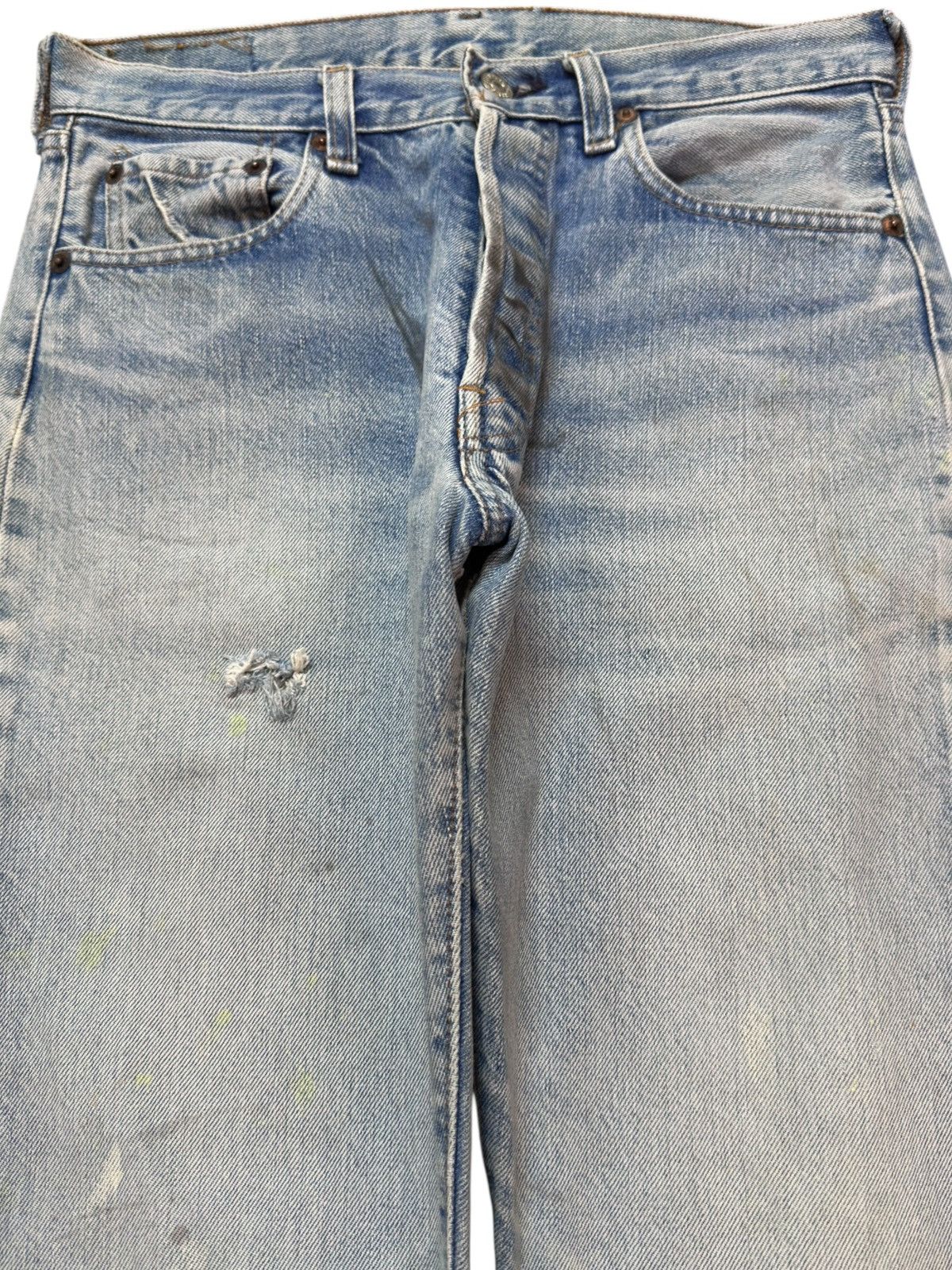 Levi's Vintage Clothing Vintage 70’s Levi’s 501 Selvedge Button 524 Faded Denim Size US 29 - 2 Thumbnail