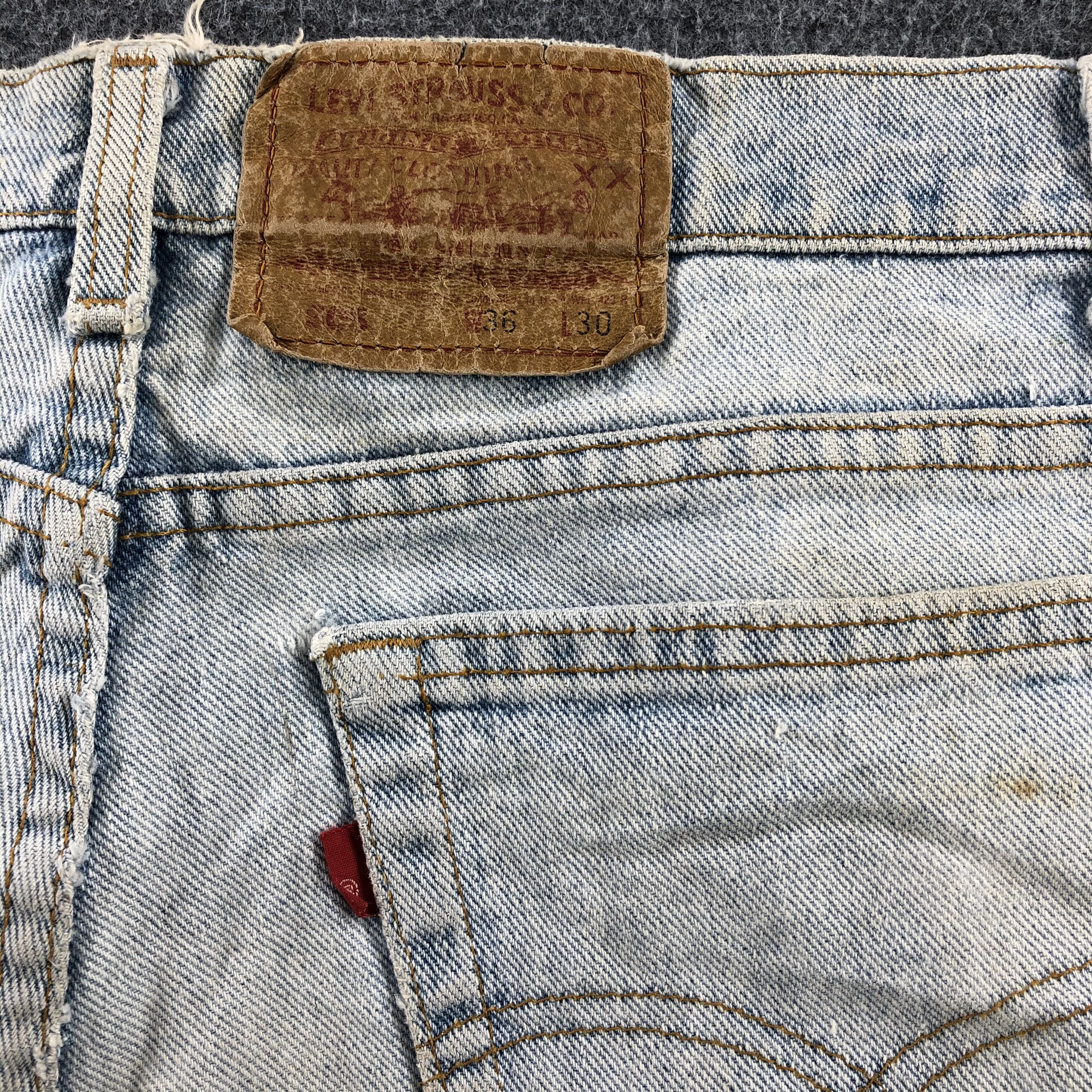 Levi's Vintage 90s Levis 505 Light Wash Jeans- J1335 Size US 36 / EU 52 - 5 Thumbnail
