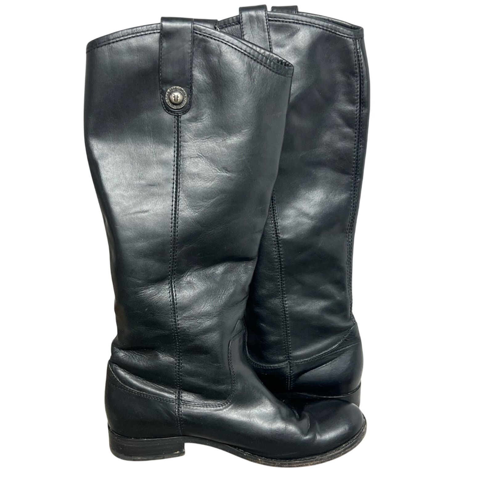 Frye FRYE Melissa Button Back Zip Knee-High Tall Riding Boots Size US 6.5 / IT 36.5 - 4 Thumbnail