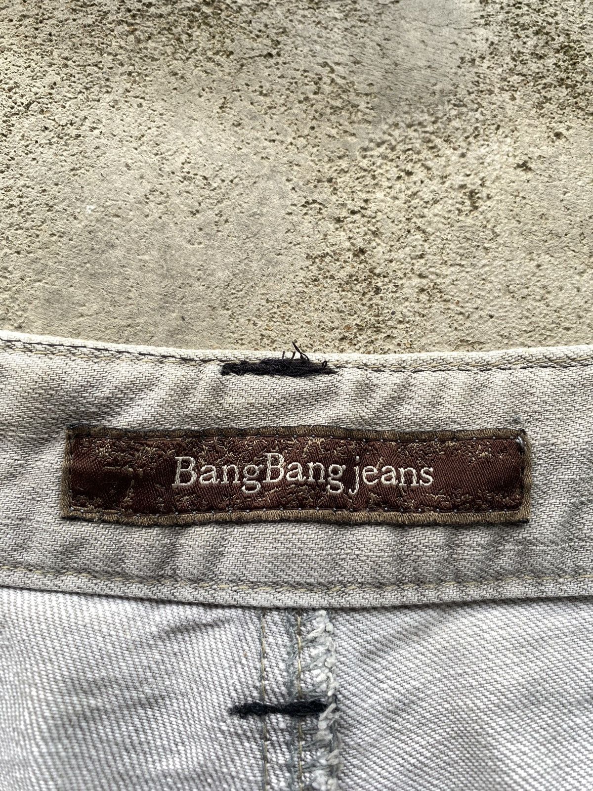 If Six Was Nine × Japanese Brand × Le Grande Bleu (L.G.B.) Bang Bang Ripped Spike Baggy Jeans Size US 31 - 8 Thumbnail