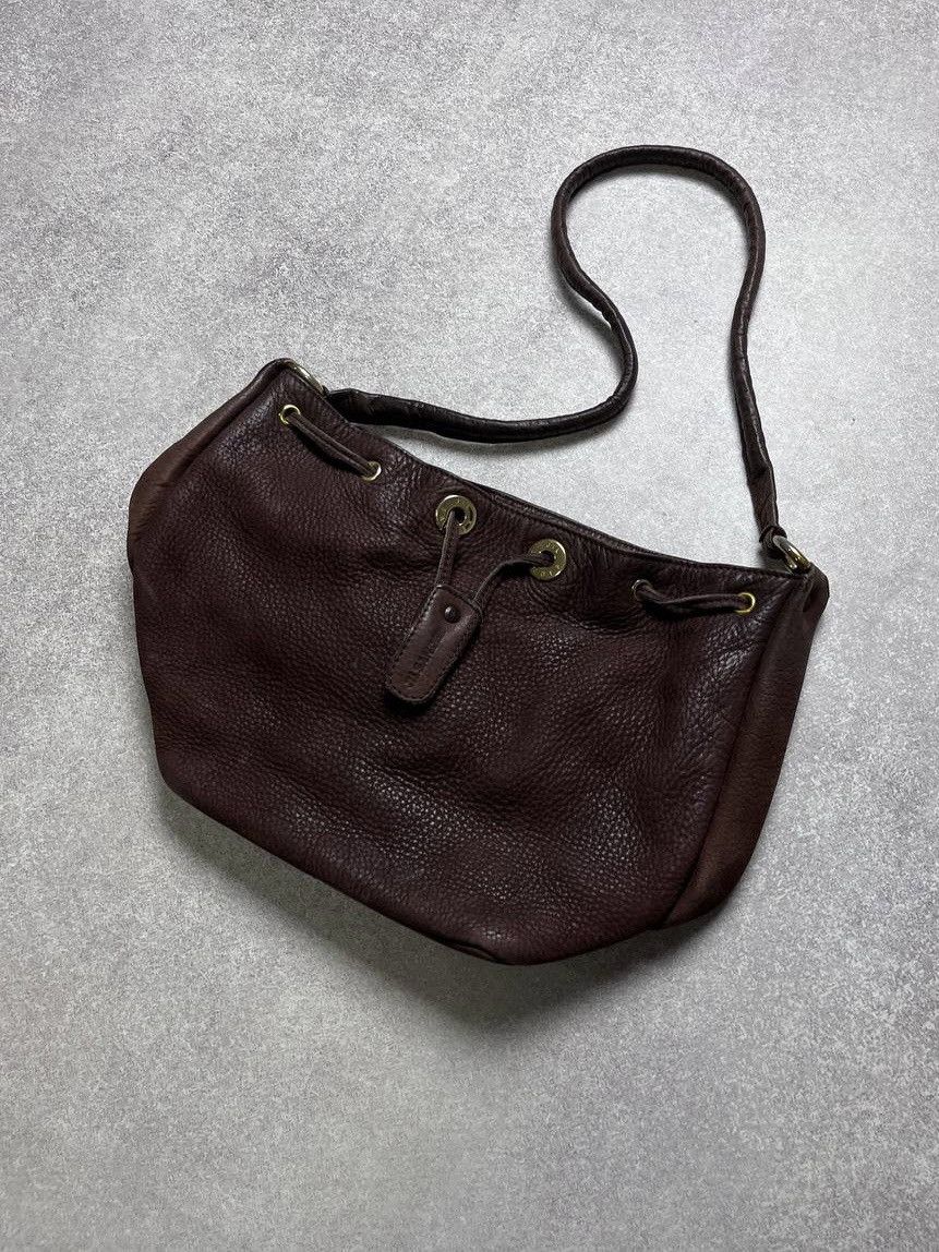 Jil Sander Genuine Leather Shoulder Bag Os in Brown, Women's