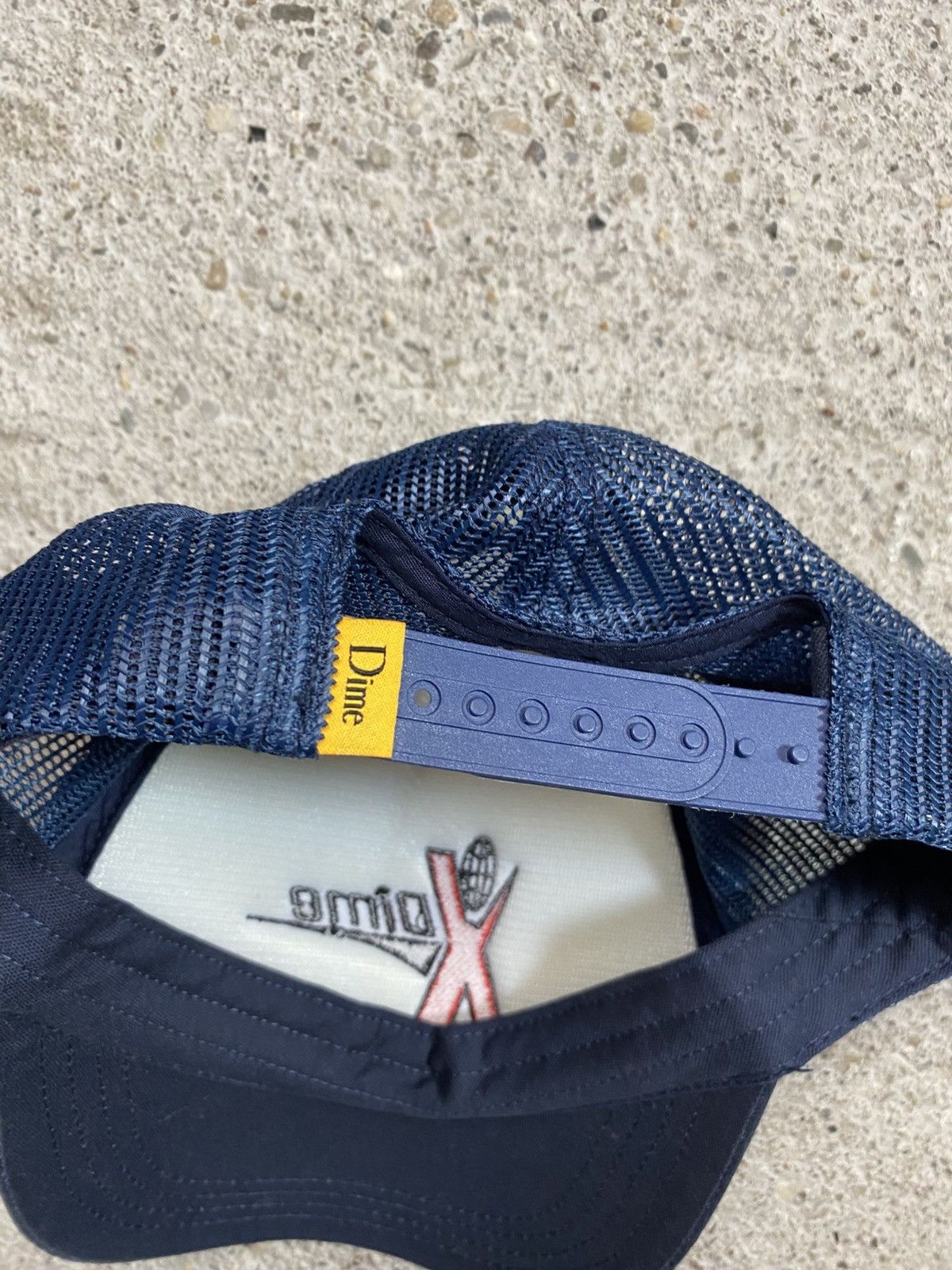 Dime Dime streetwear cap navy Stussy supreme hat Size ONE SIZE - 4 Thumbnail