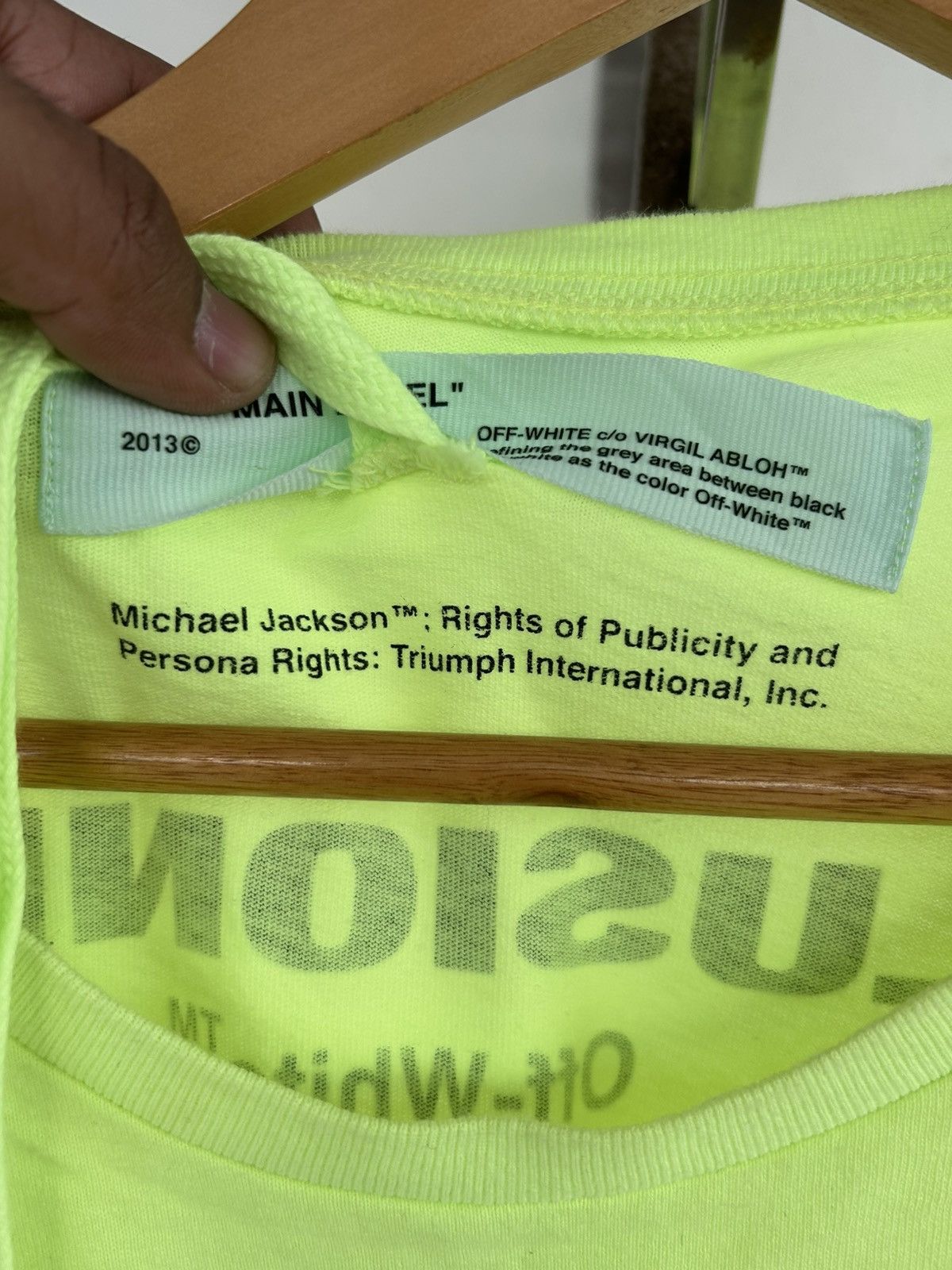 Off-White S/S19 Off-White Virgil Abloh Michael Jackson Oversized Tee Size US L / EU 52-54 / 3 - 10 Thumbnail