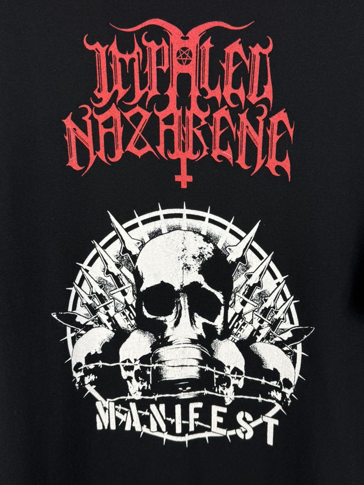 Band Tees Impaled Nazarene Manifest 2007 Black Metal T-Shirt Size L Size US L / EU 52-54 / 3 - 2 Thumbnail