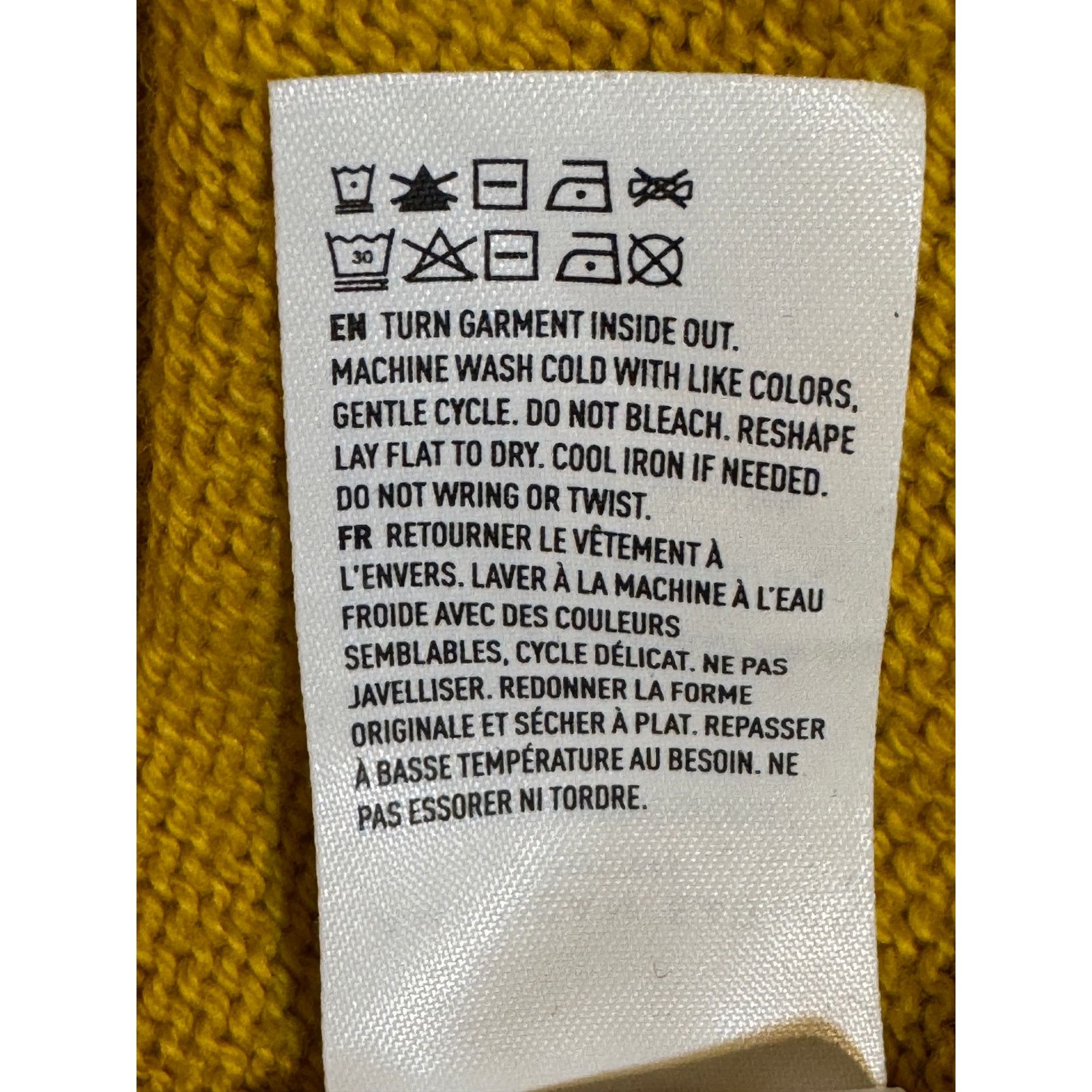 American Eagle Outfitters American Eagle Sweater Mustard Striped Wool Blend Medium Size M / US 6-8 / IT 42-44 - 7 Thumbnail