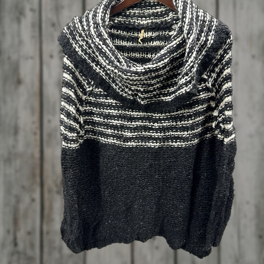 Free People VINTAGE Free People Sweater Women XS Wool Blend Cowl Neck Striped Boho 90s Mens? Size XS / US 0-2 / IT 36-38 - 1 Thumbnail