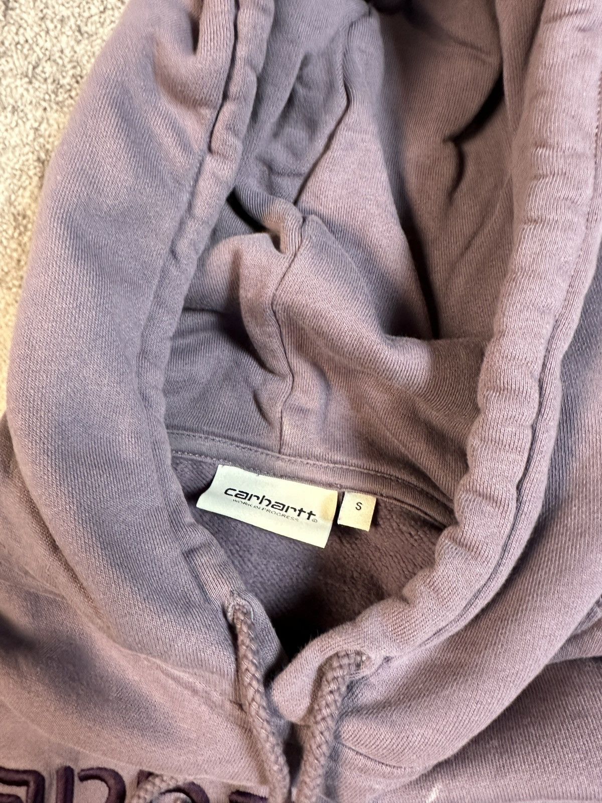 Carhartt × Vintage Vintage Carhartt Big Logo Hoodie Streetwear Rare USA Women S Size S / US 4 / IT 40 - 3 Thumbnail