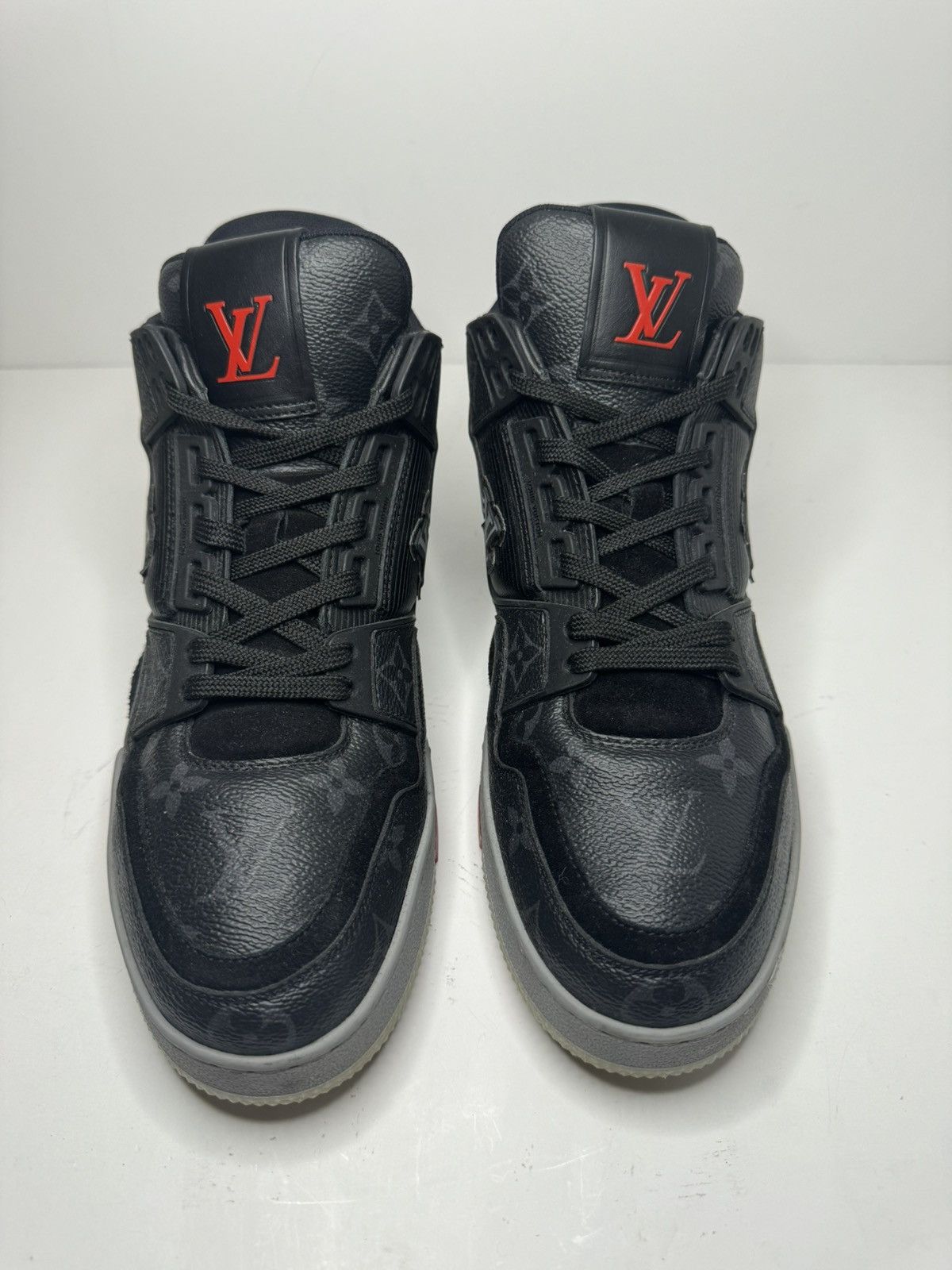 Louis Vuitton Louis Vuitton Men's LV Trainer Sneakers Monogram Eclipse Size US 7.5 / EU 40-41 - 3 Thumbnail
