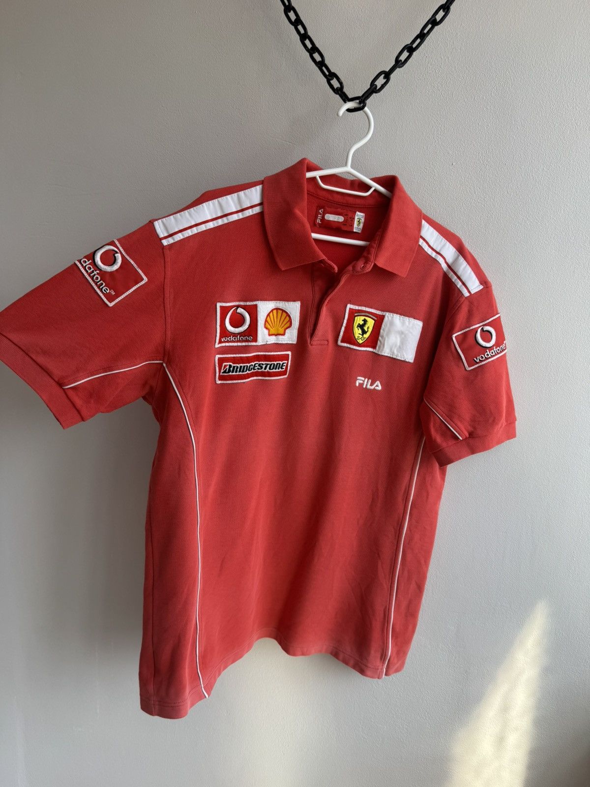 Fila Ferrari Vintage 90s Racing Shirt Fila Tee Rare Formula F1 Size US L / EU 52-54 / 3 - 5 Thumbnail
