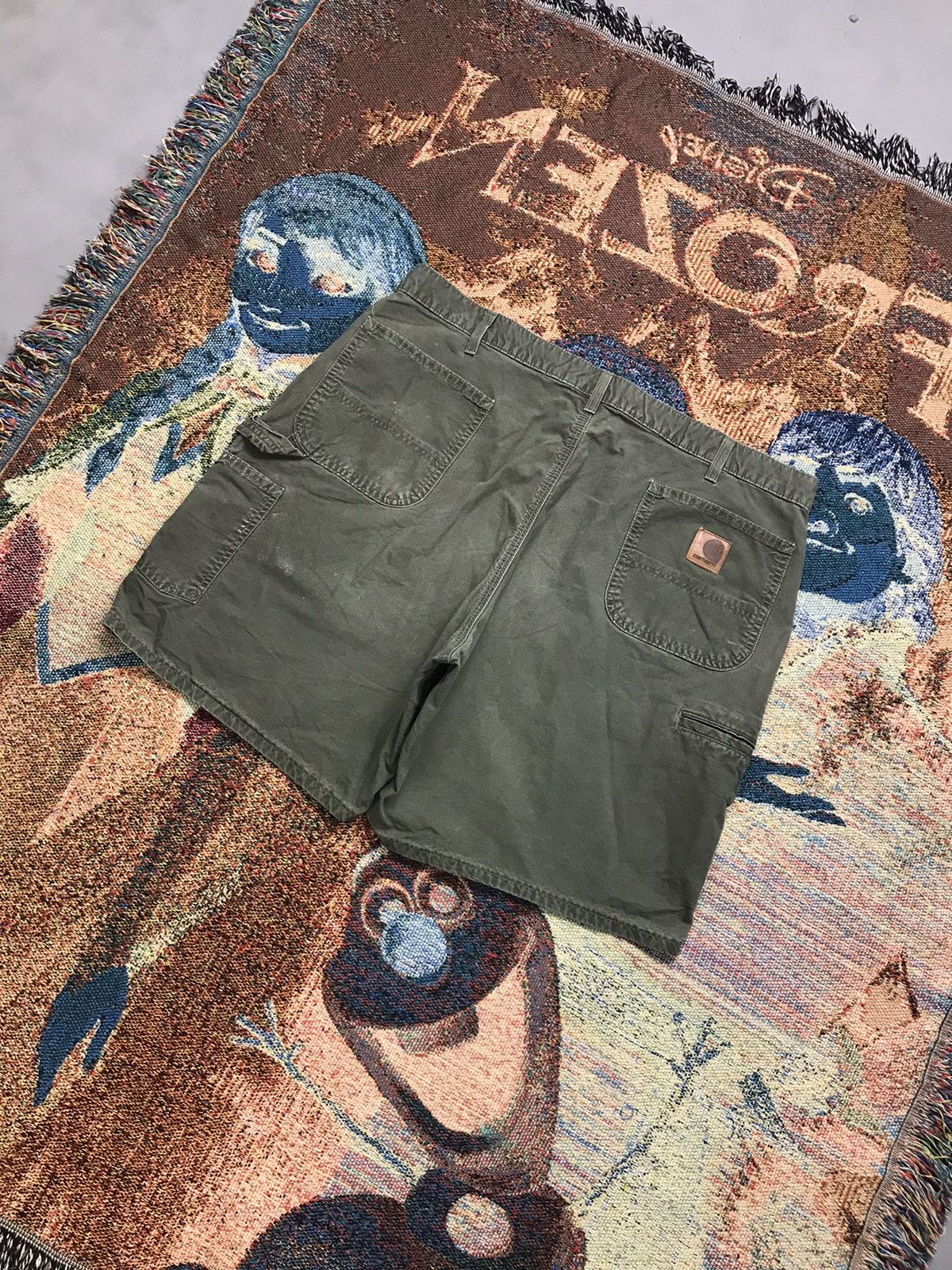 Carhartt Vintage Carhartt B144 OLV carpenter short Size US 42 / EU 58 - 8 Thumbnail