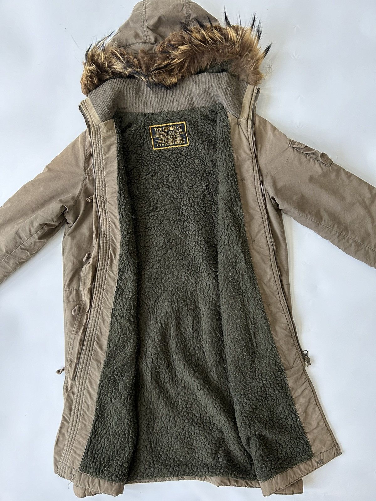 Japanese Brand US ARMY ORIGENAL MULTI POCKET FAUX FUR HOODIE PARKA JACKET Size M / US 6-8 / IT 42-44 - 5 Thumbnail