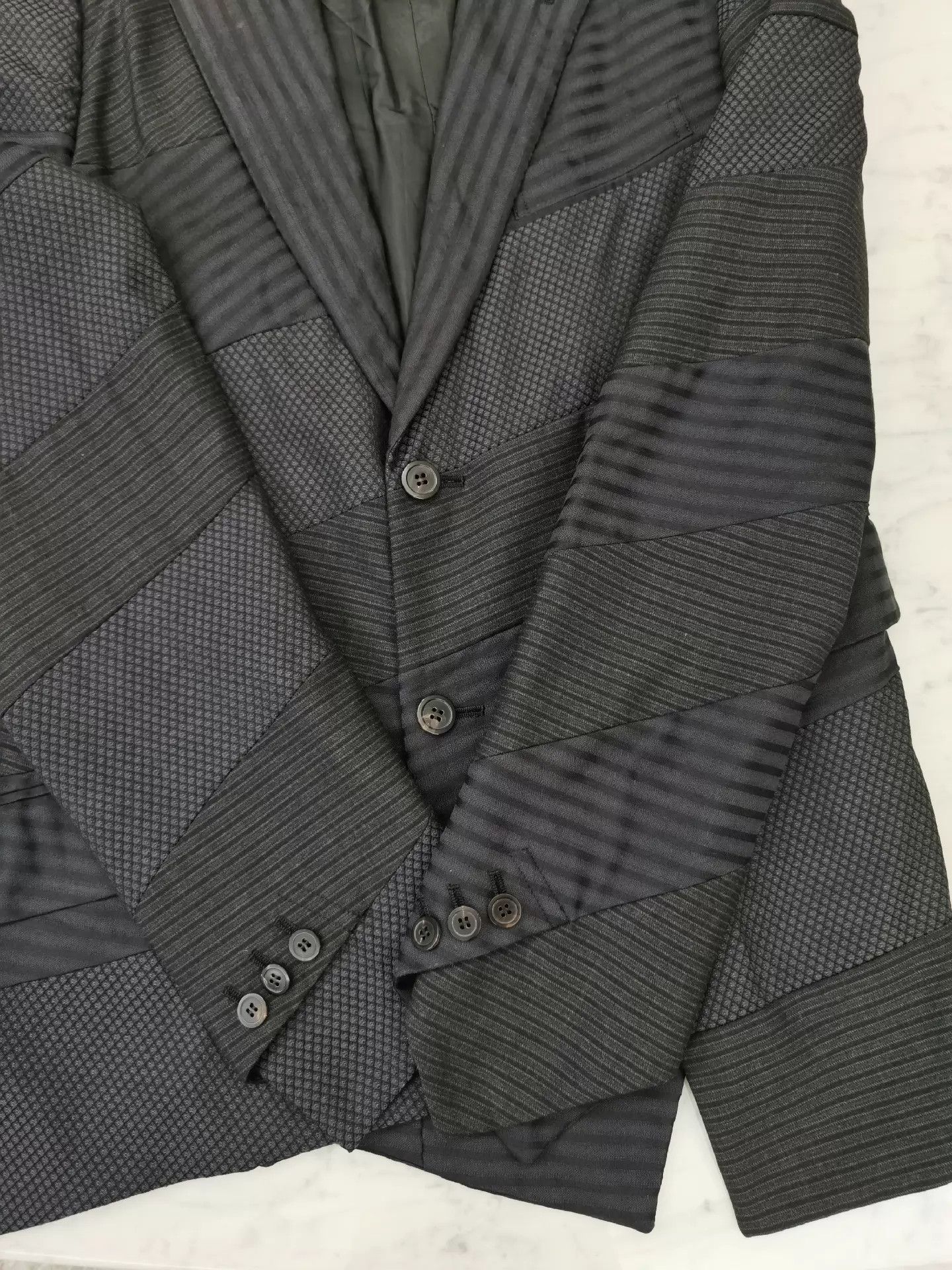 Comme des Garcons CDG Spiral Paneled Irregular Blazer M Worn 1-2x Size US M / EU 48-50 / 2 - 8 Thumbnail