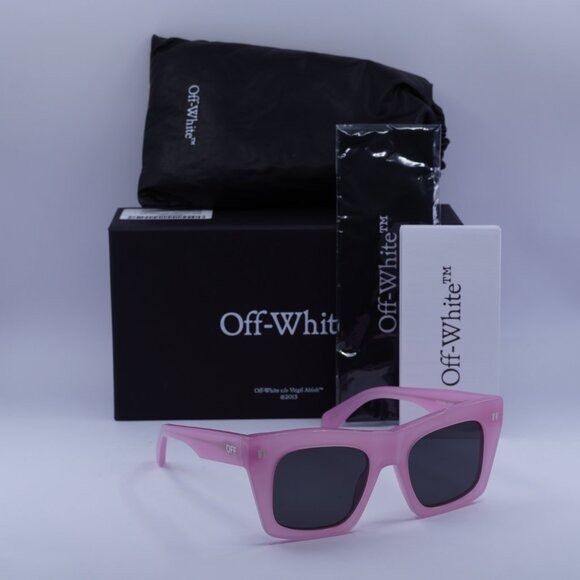 Off-White Off-White OERI13Y SELMA 3007 Sunglasses Pink Square Frame Size ONE SIZE - 1 Thumbnail