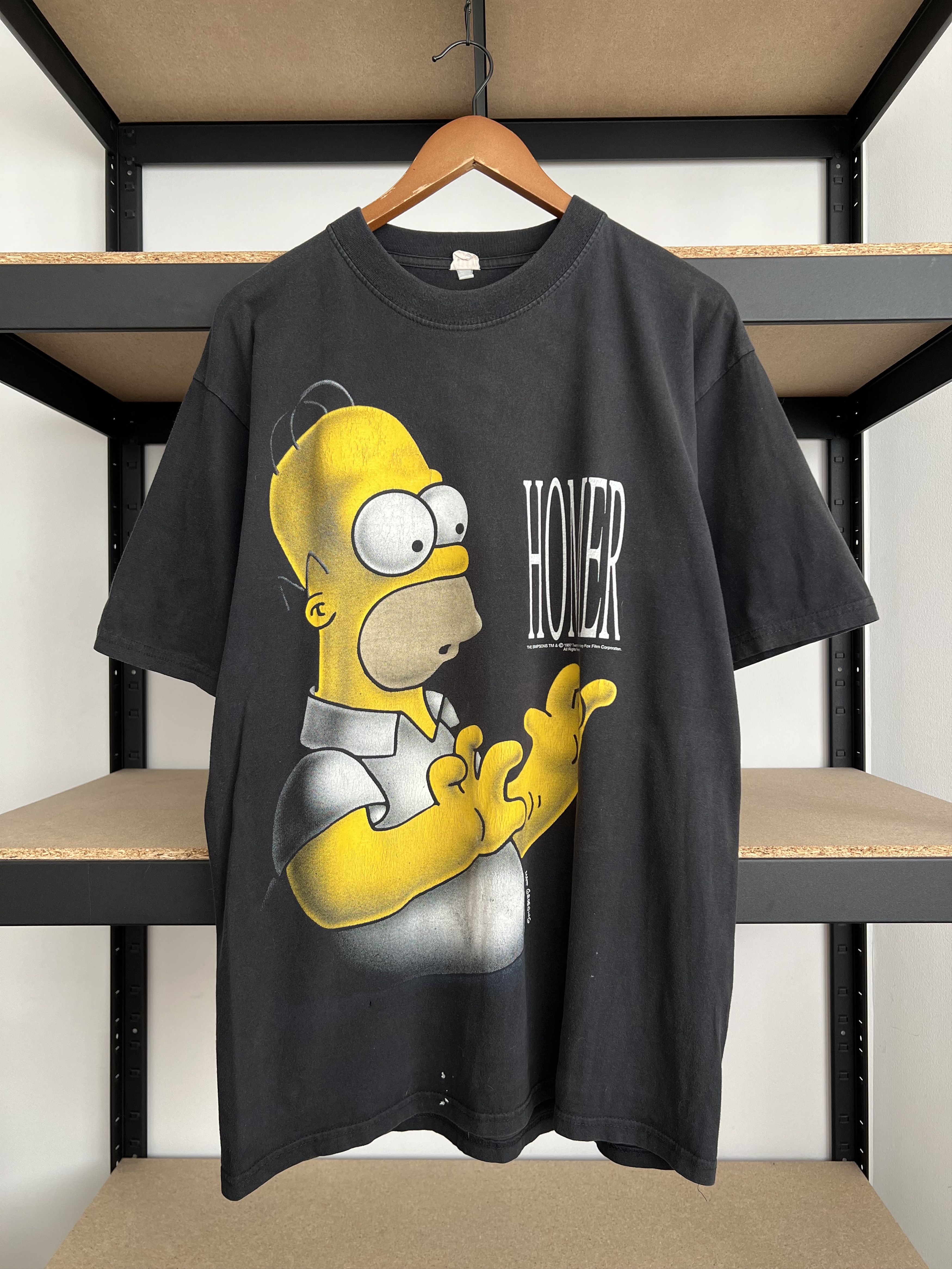 The Simpsons Vintage 1997 The Simpsons Homer Matt Groening Black T-shirt Size US L / EU 52-54 / 3 - 1 Thumbnail