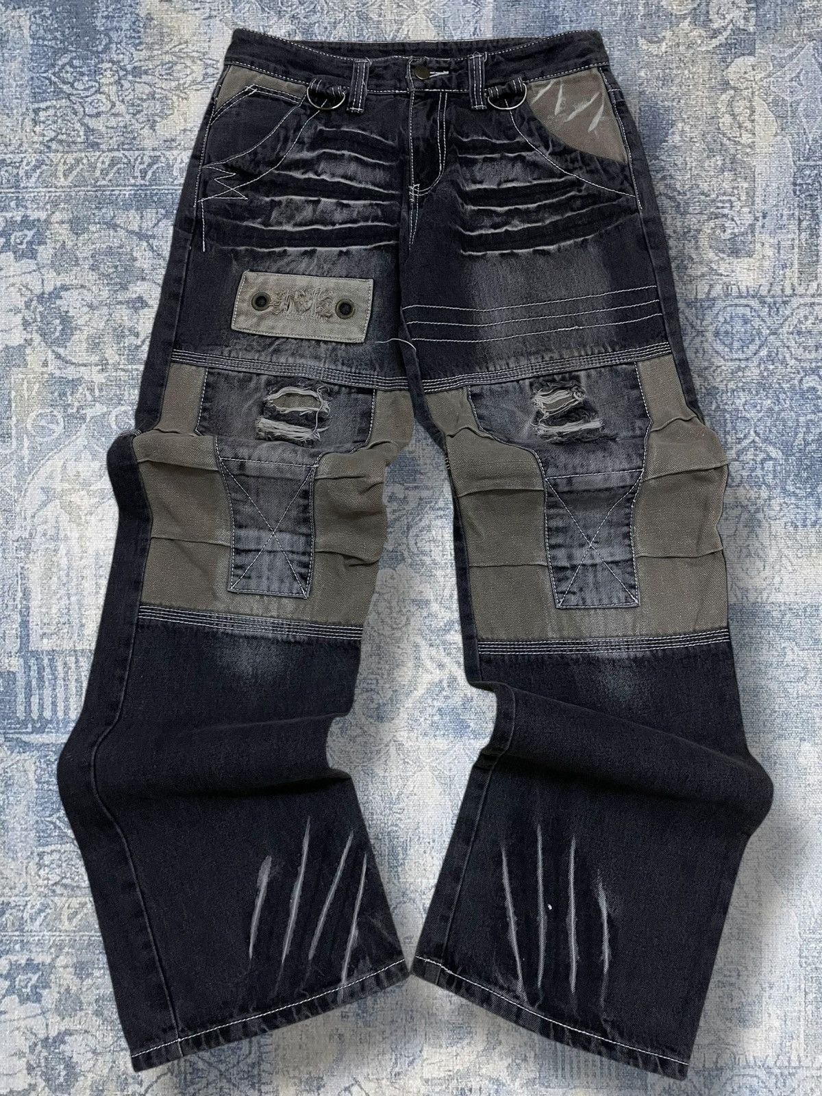 Beauty Beast Vintage 1990s Designer Japan Fashion Jeans Baggy Streetwear Size US 30 / EU 46 - 1 Thumbnail