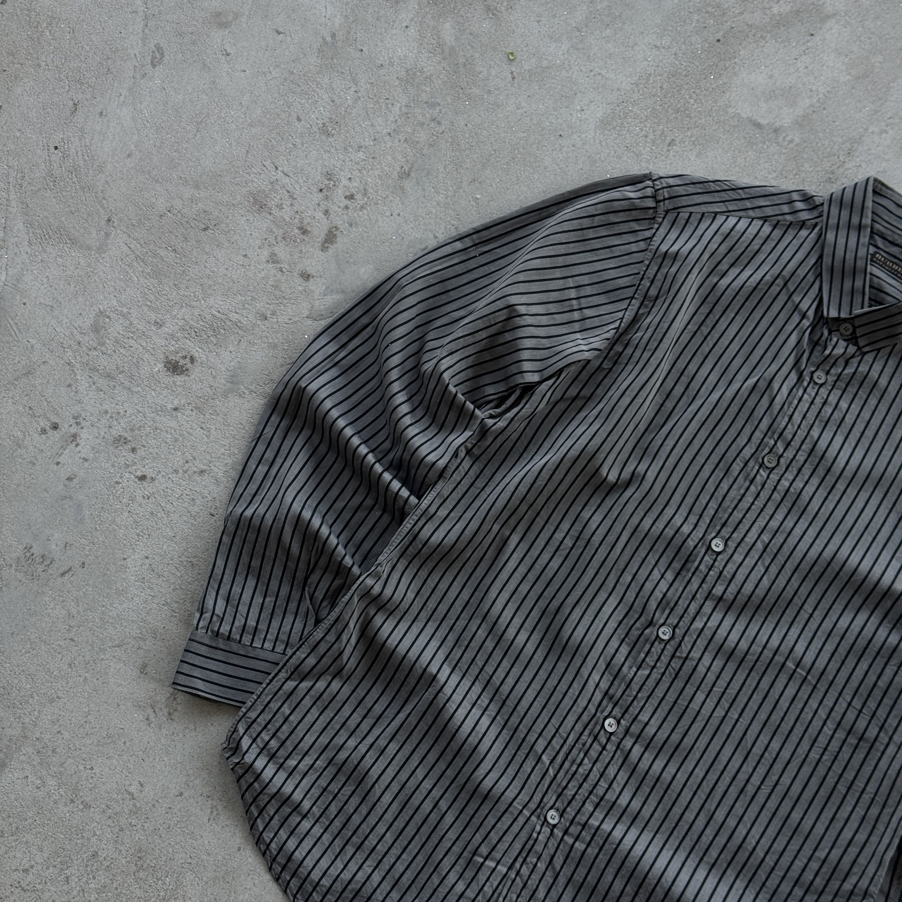 Burberry Vintage 90s Burberry Striped Preppy Button Ups Shirt Y2K Size US L / EU 52-54 / 3 - 3 Thumbnail