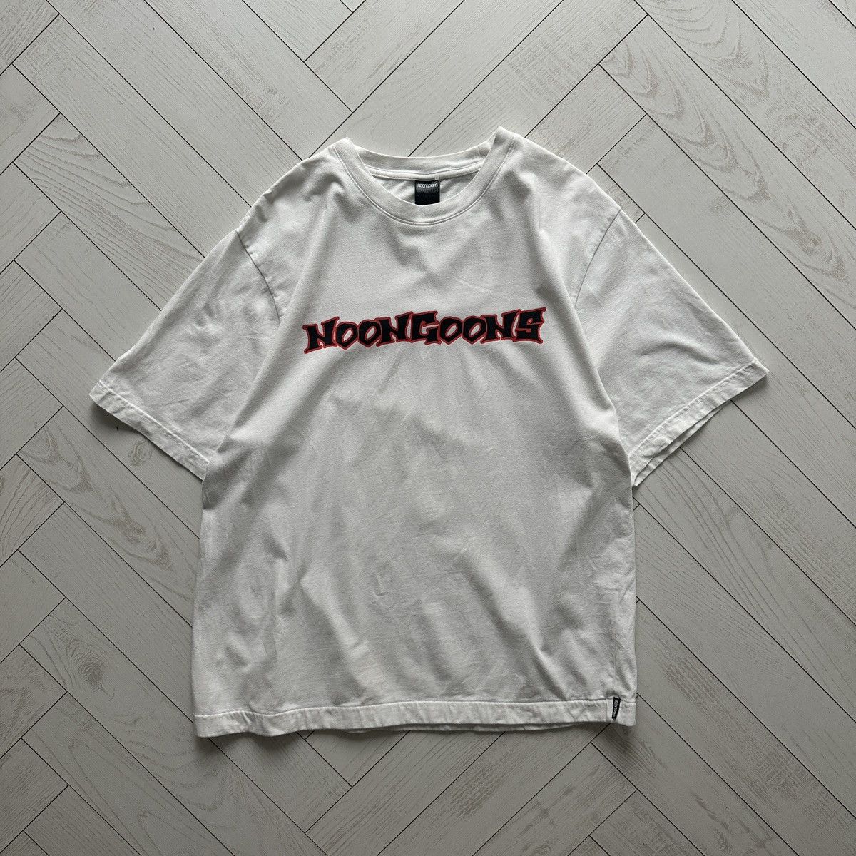 Noon Goons Vintage 00s Noon Goons Logo oversize white tee sk8 y2k skate Size US L / EU 52-54 / 3 - 2 Thumbnail