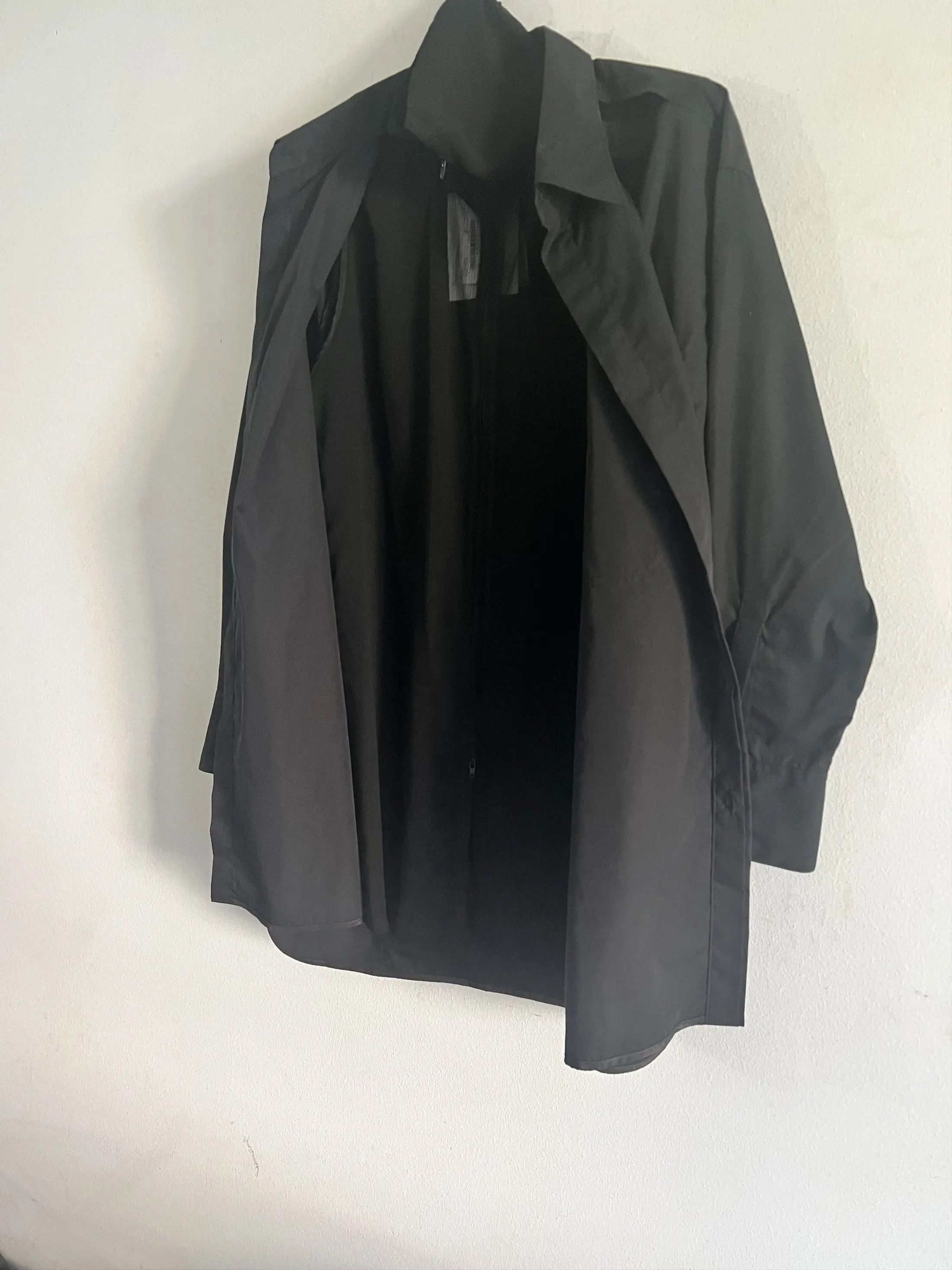 Y's Black Double Layered Shirt Size US M / EU 48-50 / 2 - 7 Thumbnail