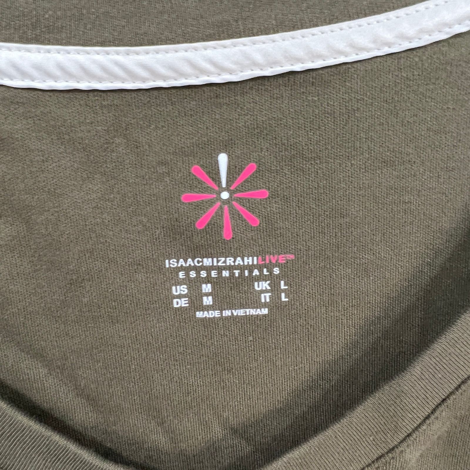 Other Isaac Mizrahi Live! Essentials Rounded V-Neck Dried Sage Size M / US 6-8 / IT 42-44 - 3 Thumbnail