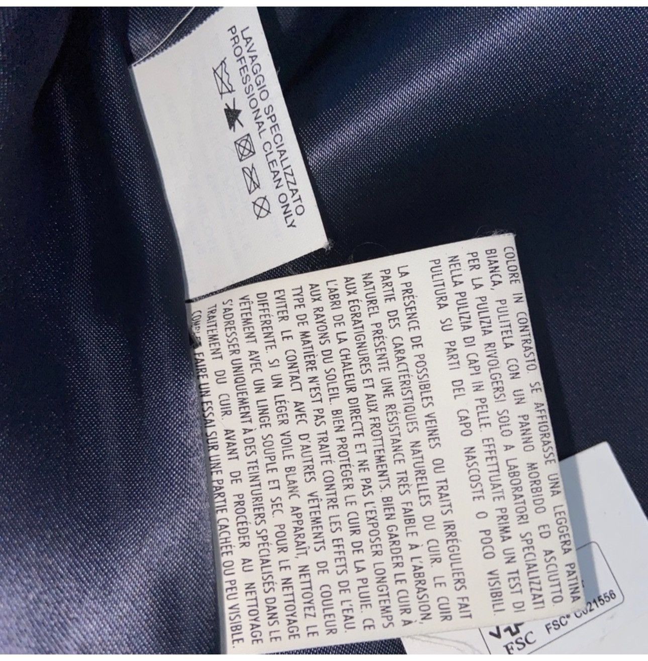 Alexander McQueen Alexander McQueen leather jacket XXL Blue UNI​​​ Vintage Lux Size XXL / US 16-18 / IT 52-54 - 10 Thumbnail