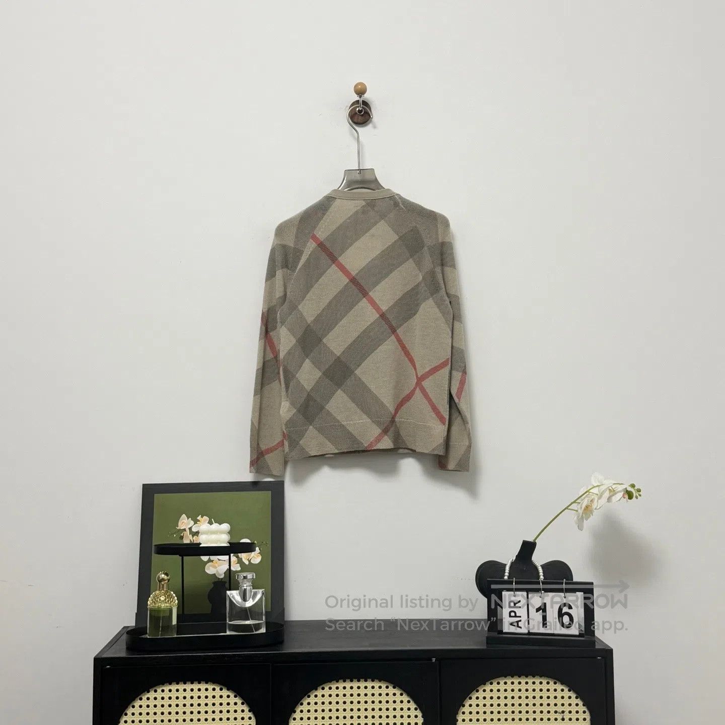Burberry Burberry Plaid Zip Knit Cardigan| Size US S / EU 44-46 / 1 - 4 Thumbnail
