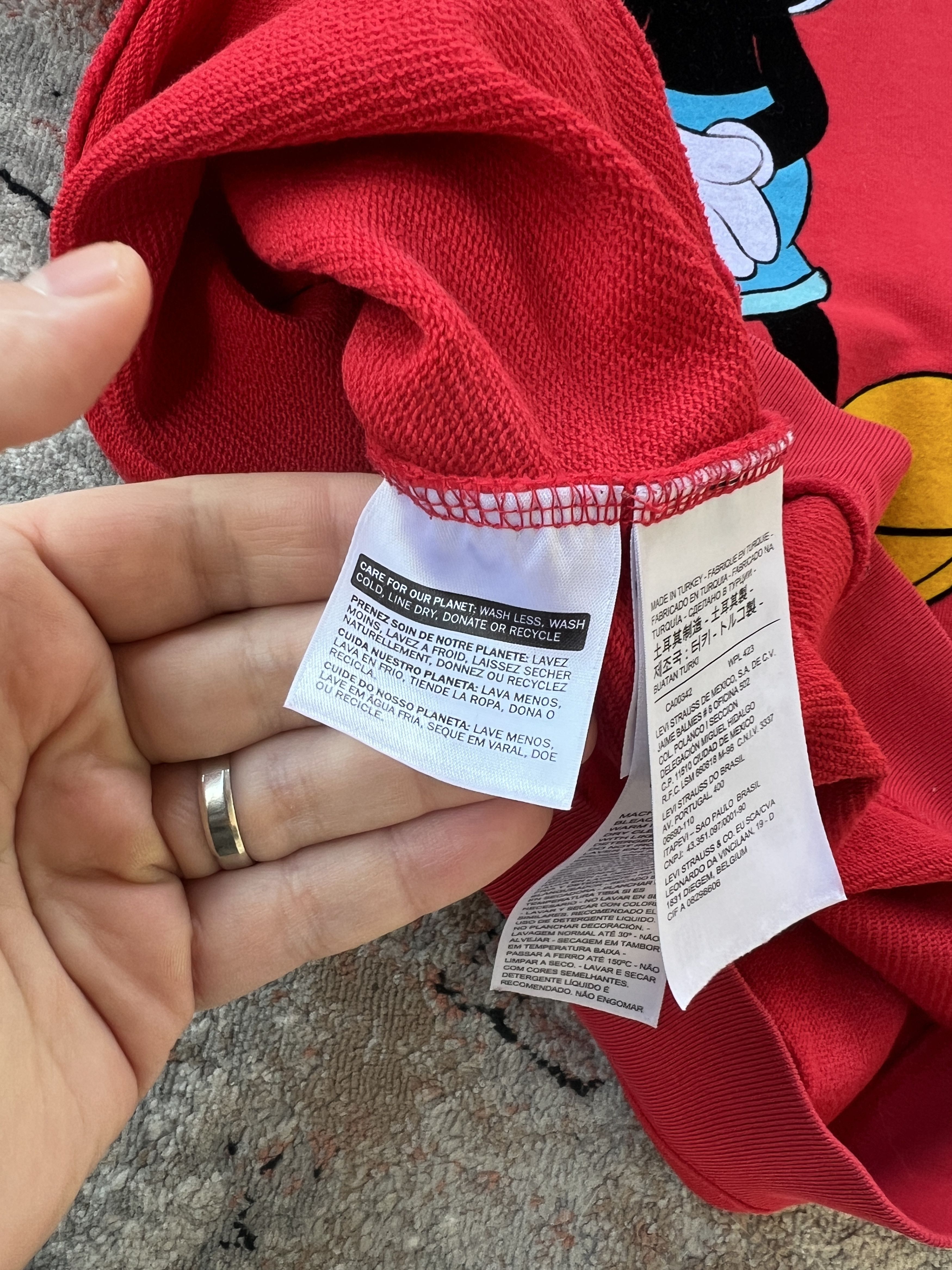 Disney Levi's Disney Mickey Mouse Sweatshirt Size US S / EU 44-46 / 1 - 4 Thumbnail