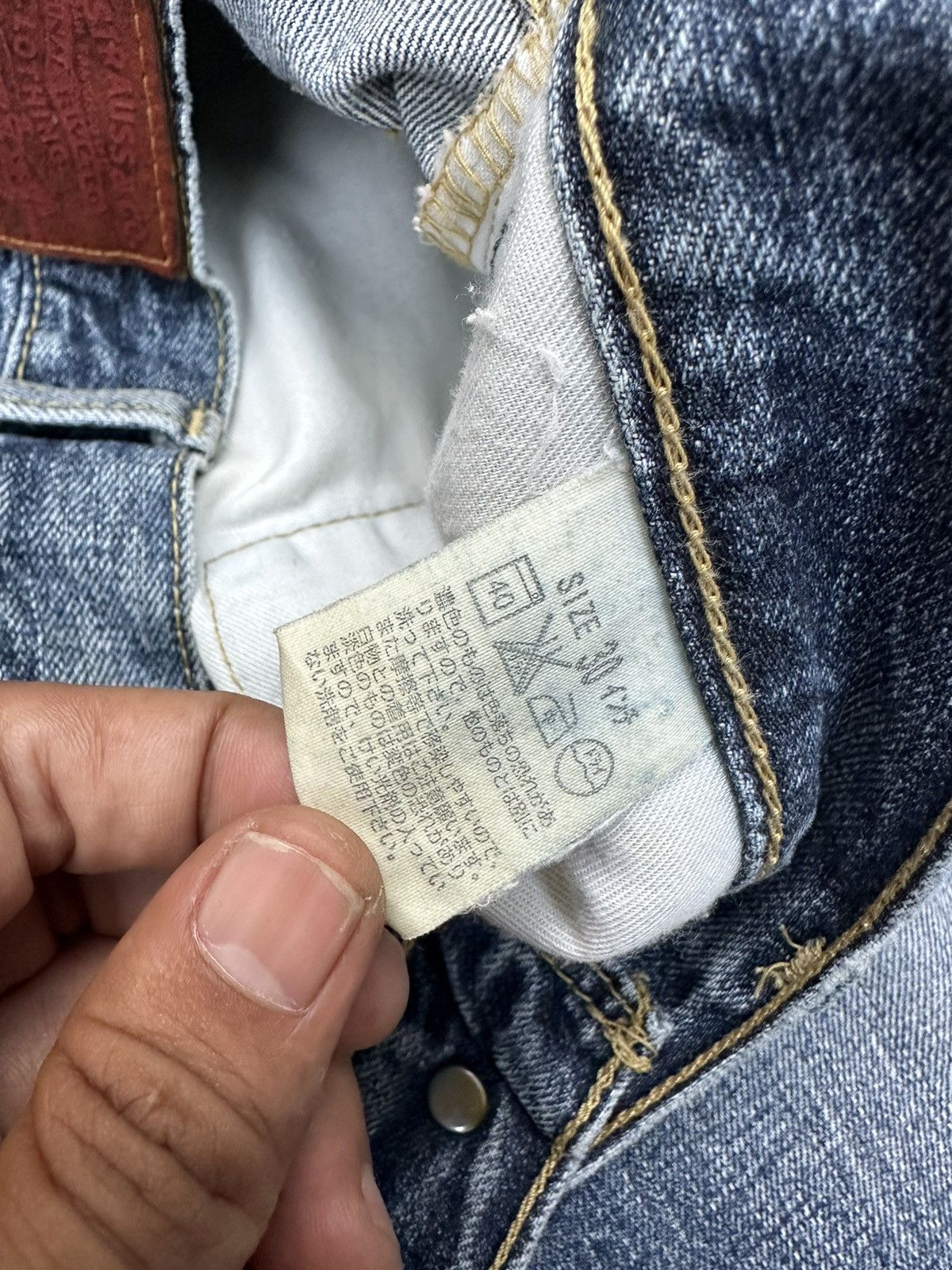 Levi's Vintage Levi’s 503 Japan Distressed Denim 30x30 D14 Size US 30 / EU 46 - 14 Thumbnail