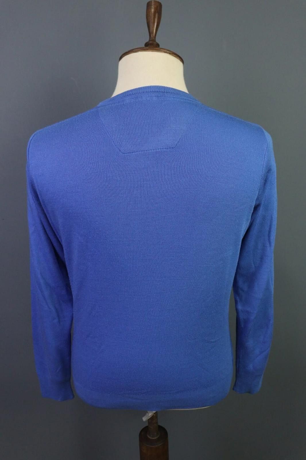 Salvatore Ferragamo Salvatore Ferragamo Blue Tight Knit Pullover Sweater Size M Size M / US 6-8 / IT 42-44 - 12 Thumbnail