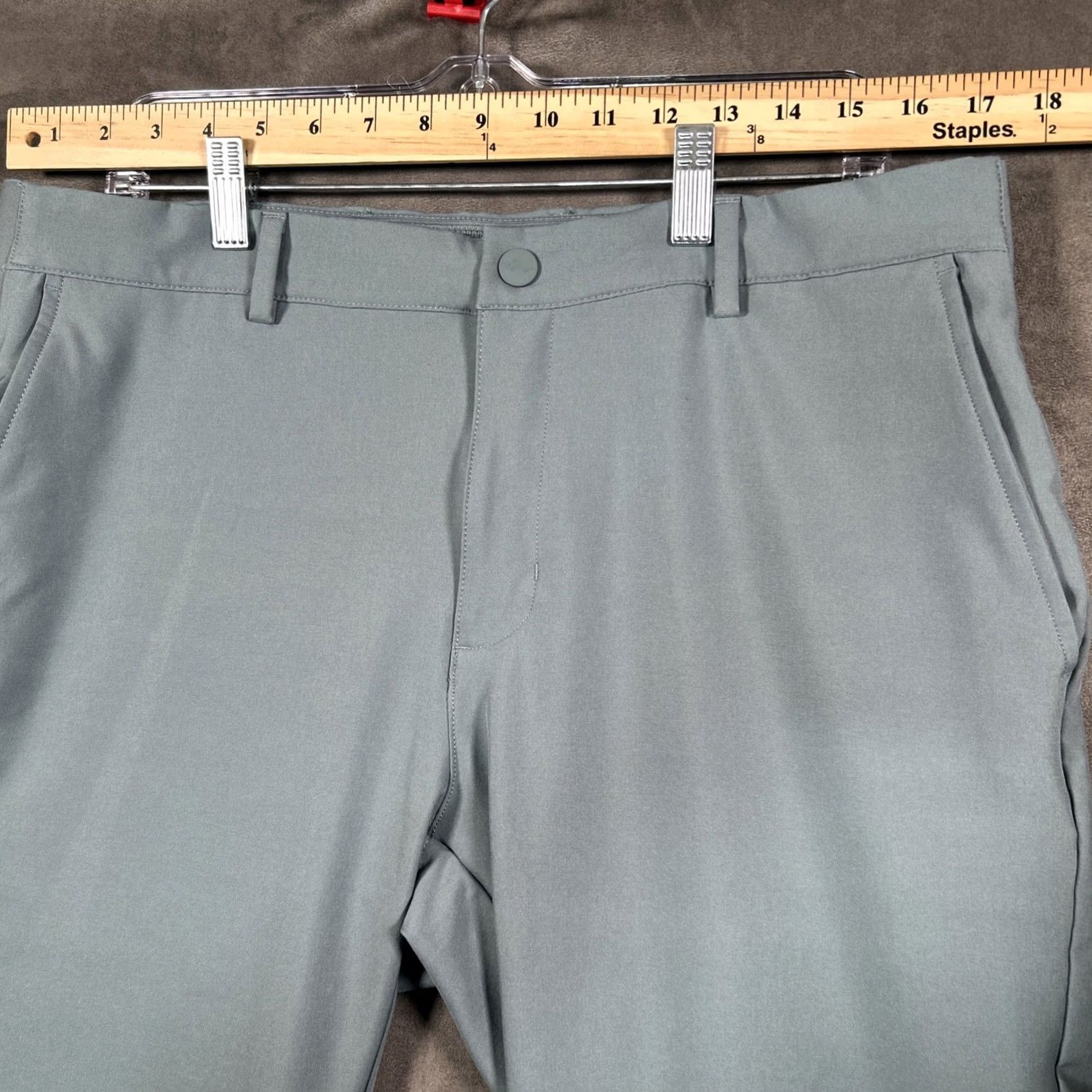 Vintage Greg Norman Mens Pants Blue Stone Stretch Performance 34x30 Size US 34 / EU 50 - 3 Thumbnail