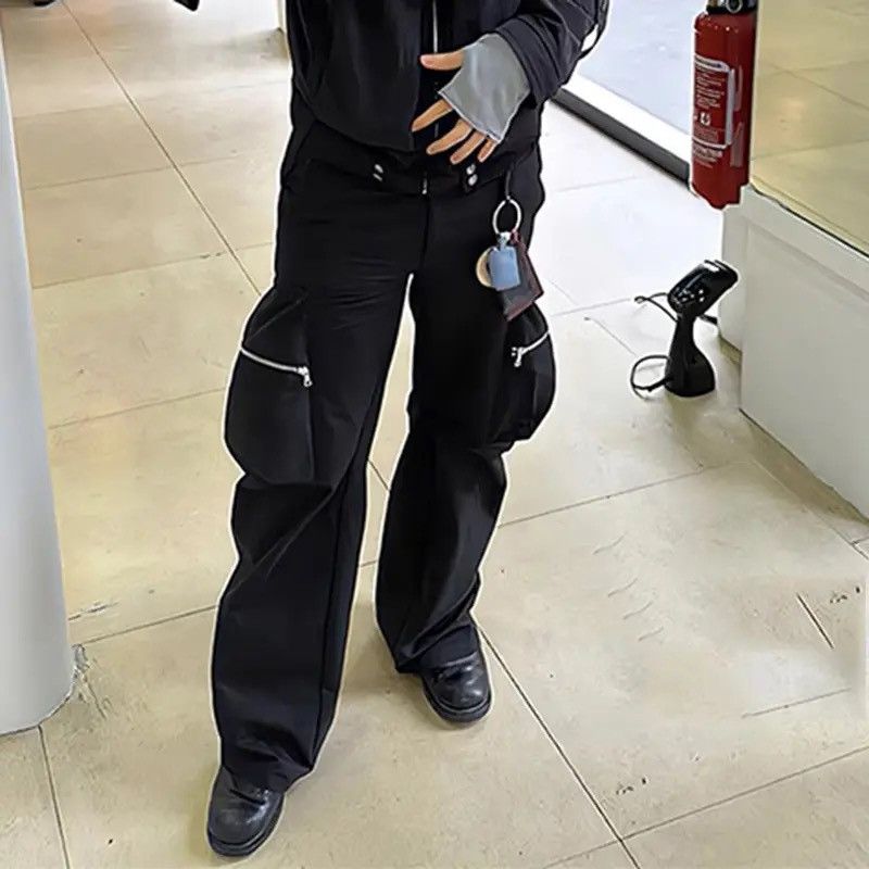 Japanese Brand Utility zipper cargo pants with pockets Size US 34 / EU 50 - 2 Thumbnail