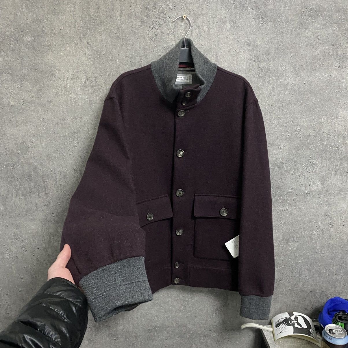 Brunello Cucinelli Brunello Cucunelli Wool Cardigan Bomber Jacket Cashmere NEW Size US M / EU 48-50 / 2 - 2 Thumbnail