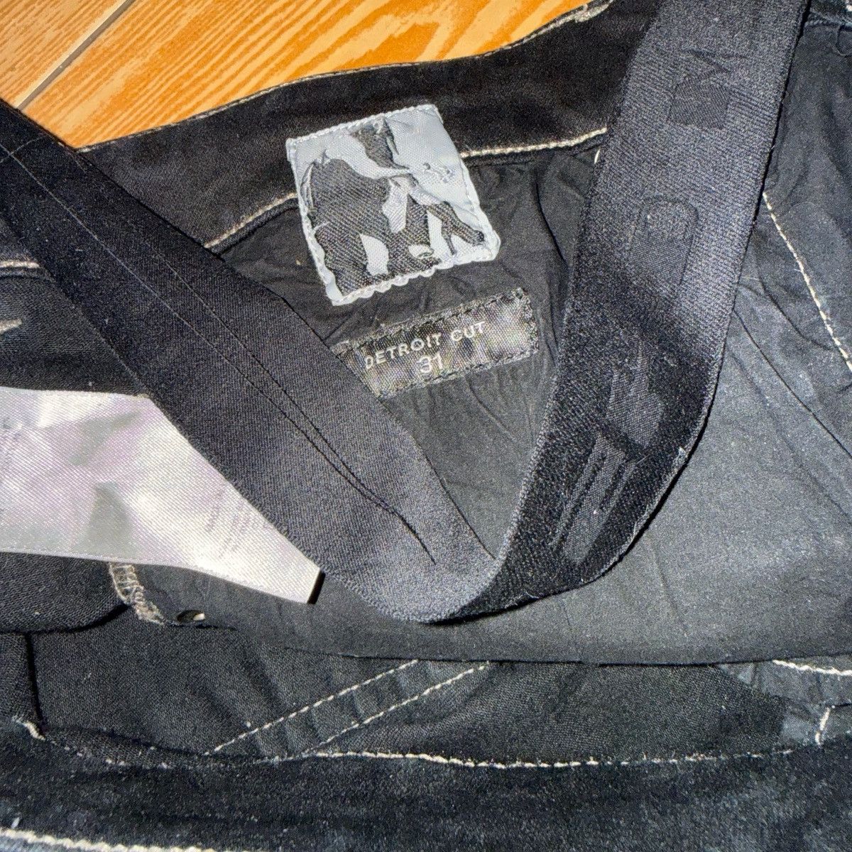 Rick Owens Rick Owen Detroit cut waxed denim Size US 31 - 4 Thumbnail