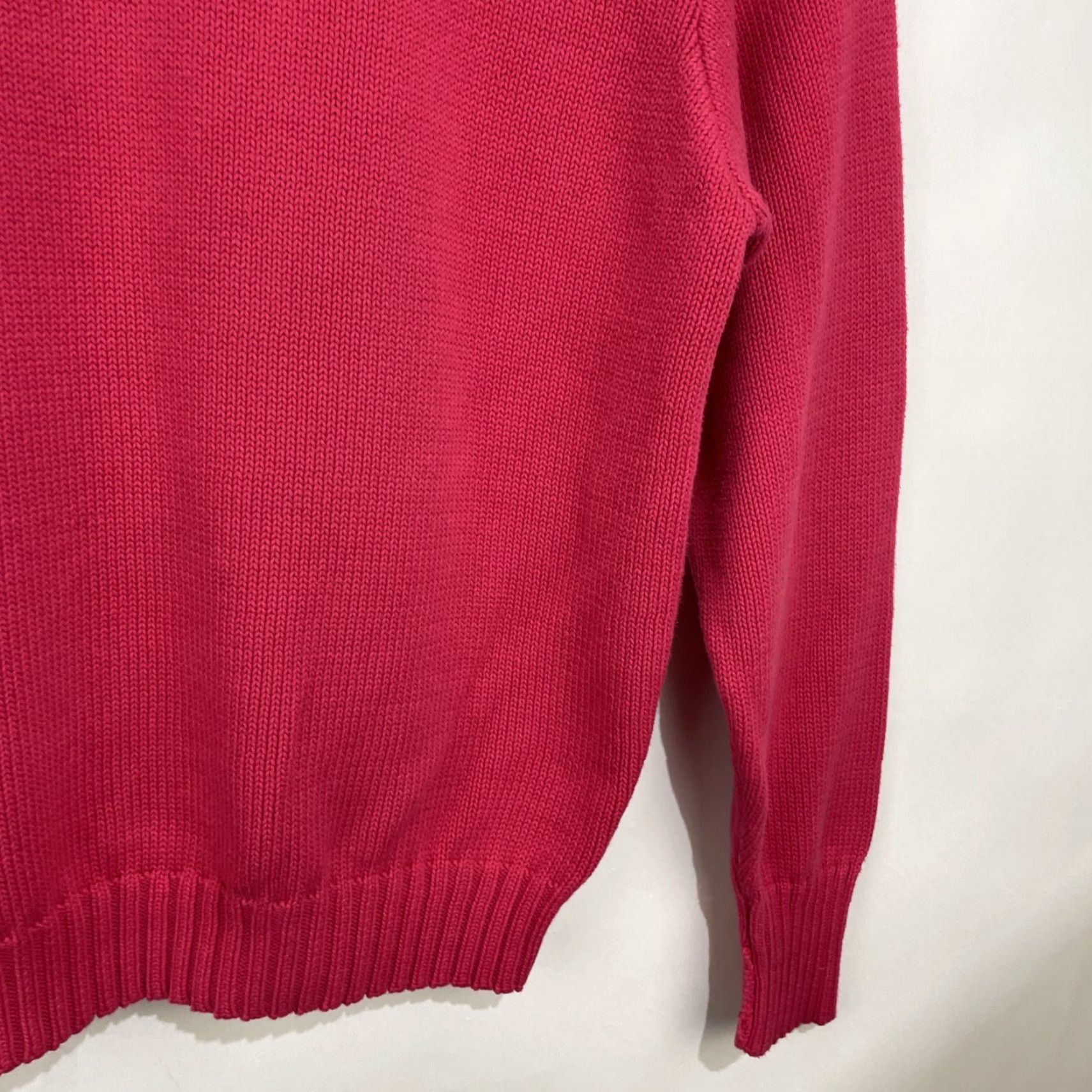 Polo Ralph Lauren VINTAGE Polo Ralph Lauren Coral Crewneck Sweater XL Medium Knit Cotton Shirt Men Size US XL / EU 56 / 4 - 7 Thumbnail