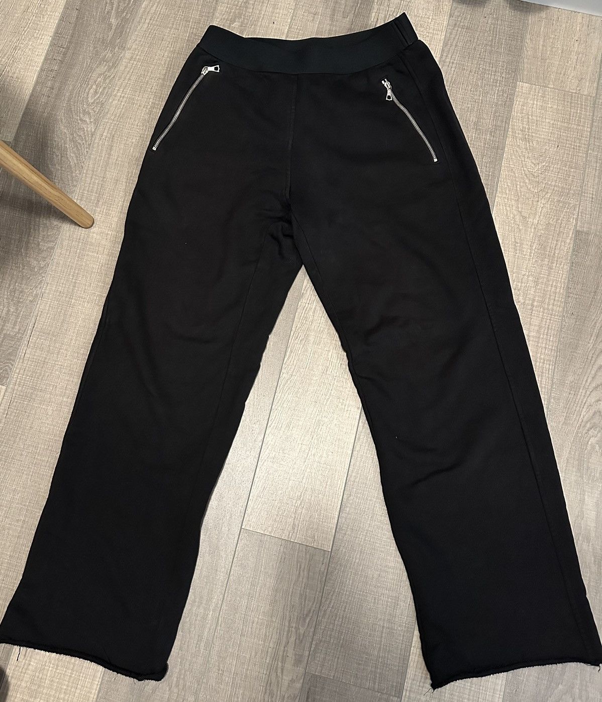 image of Dries Van Noten Black Sweatpants Trousers, Men's (Size 33)