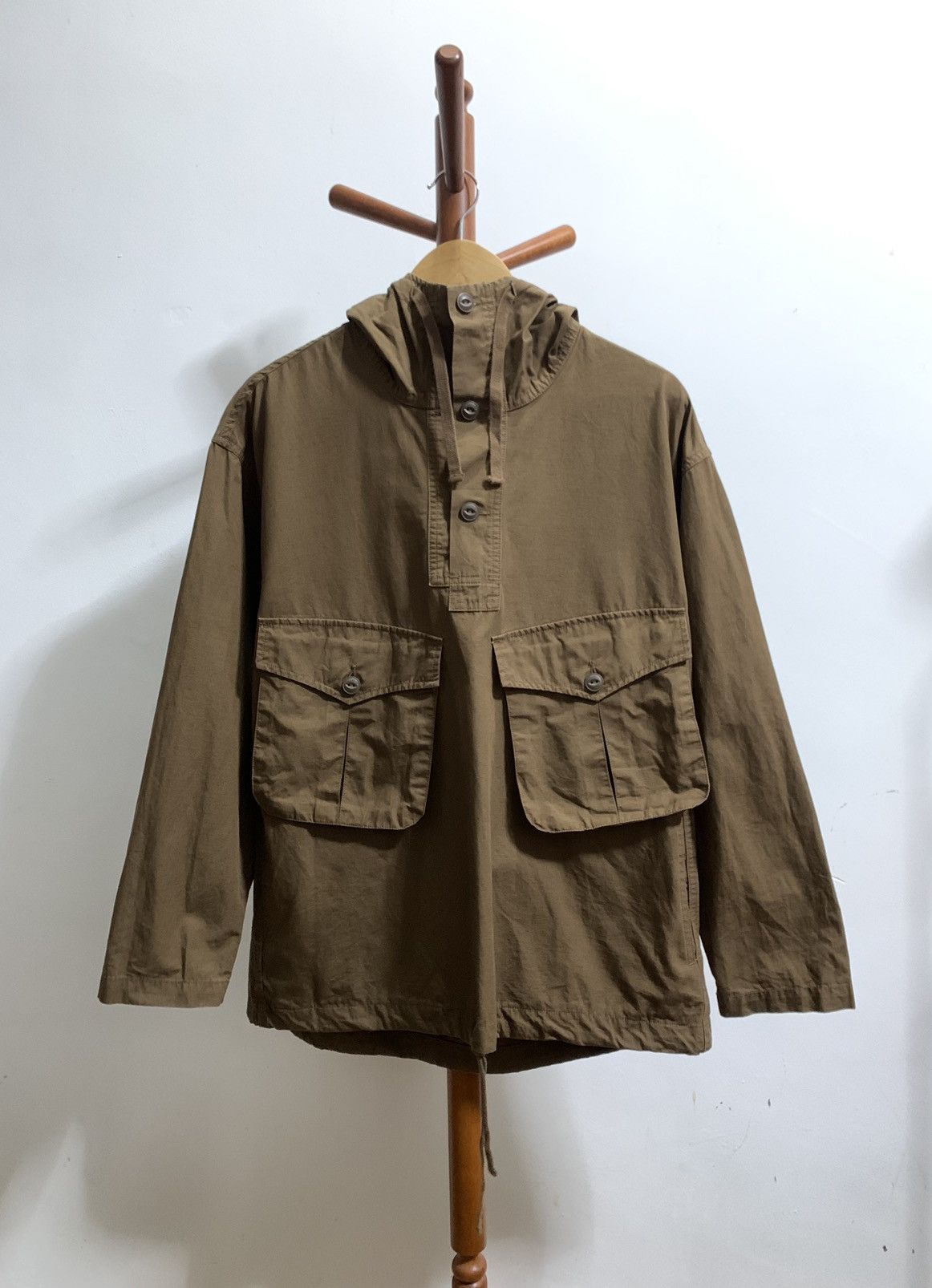 Back Number Military Anorak Pullover Jacket