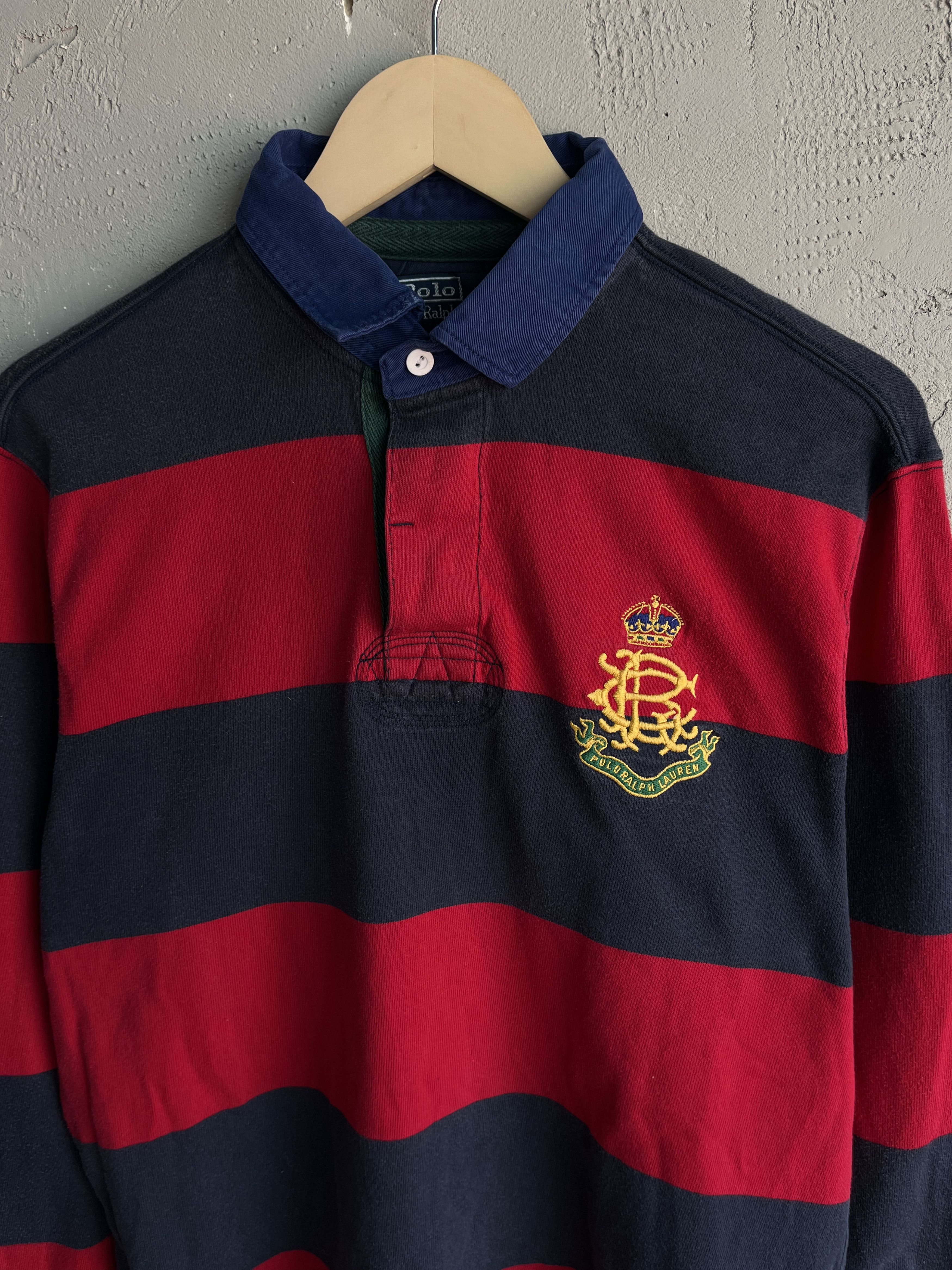 Polo Ralph Lauren Vintage 90s Polo Ralph Lauren Rugby Sweatshirt Size L Size US L / EU 52-54 / 3 - 2 Thumbnail